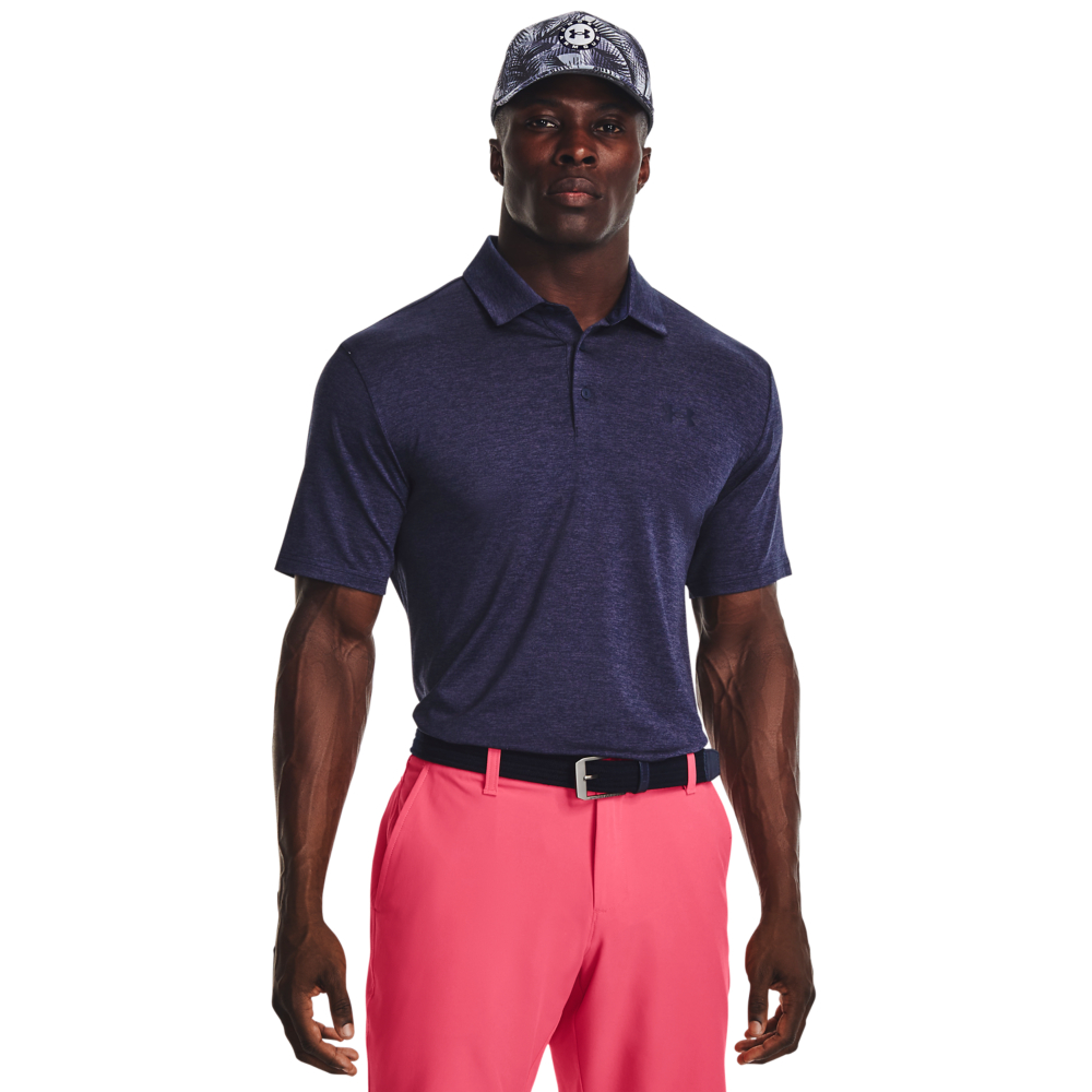 Image of Under Armour Playoff 3.0 Short-Sleeve Polo for Men - Midnight Navy