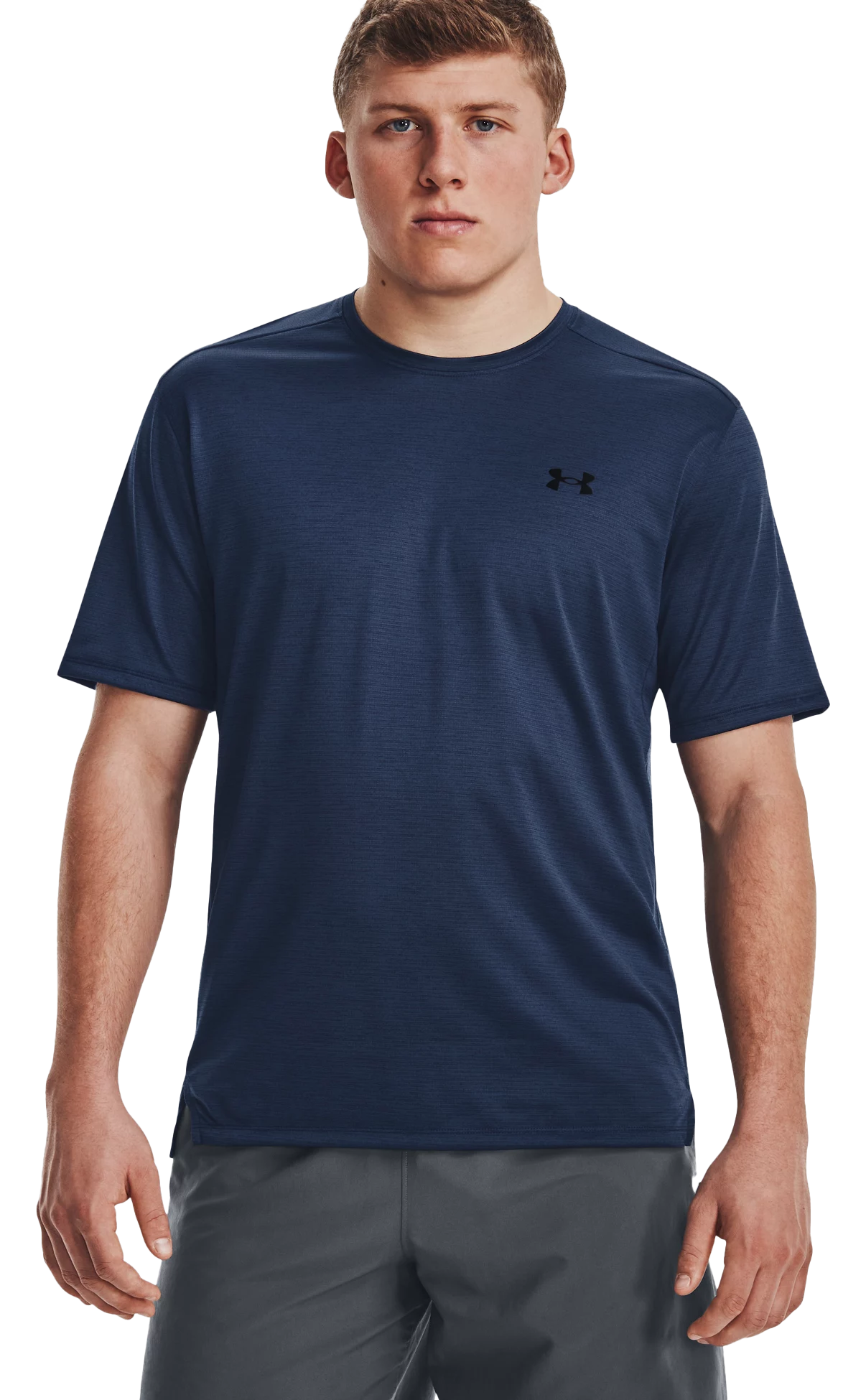 Image of Under Armour UA Tech Vent Short-Sleeve T-Shirt for Men - Academy/Black - XS