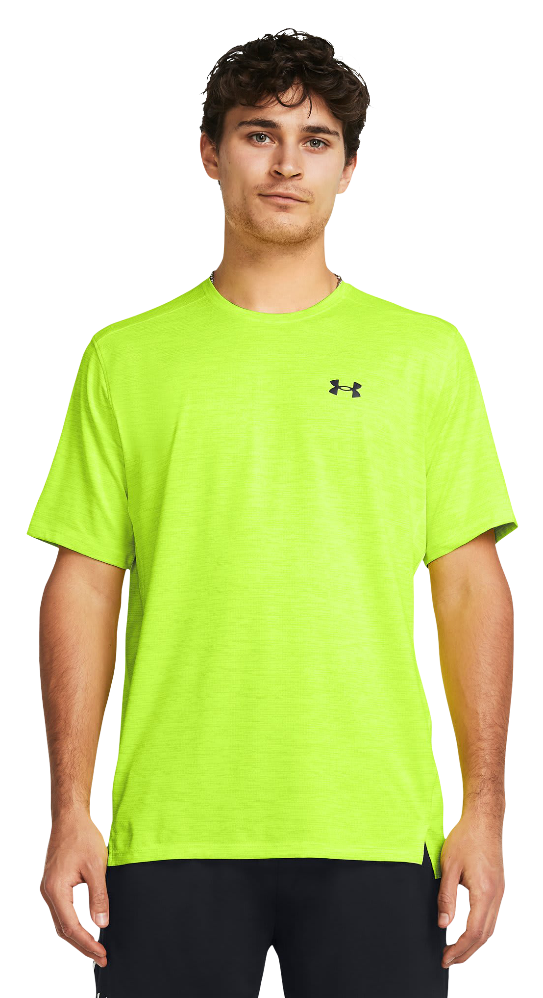 Under Armour UA Tech Vent Short-Sleeve T-Shirt for Men - High-Vis Yellow/Black - XLT