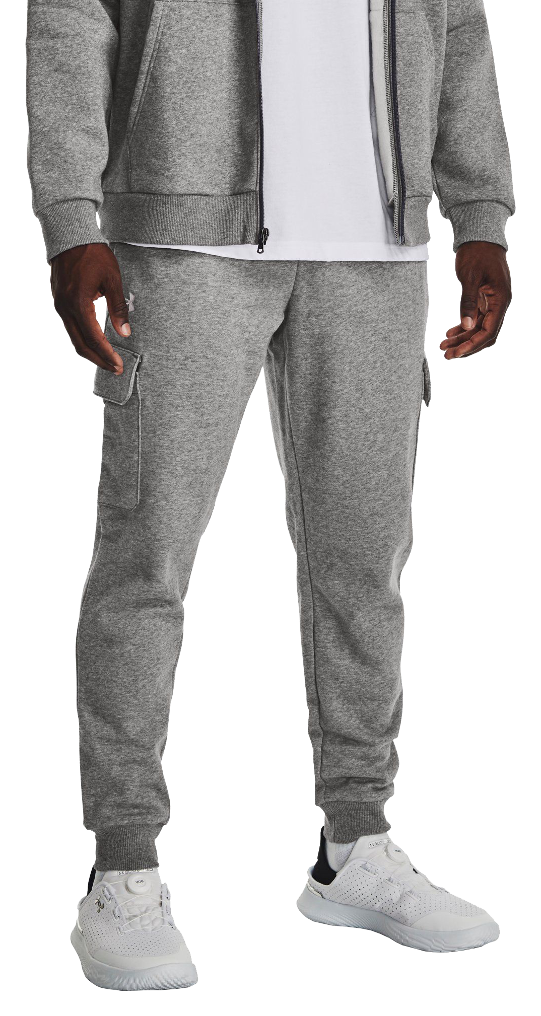 Image of Under Armour Rival Fleece Cargo Joggers for Men