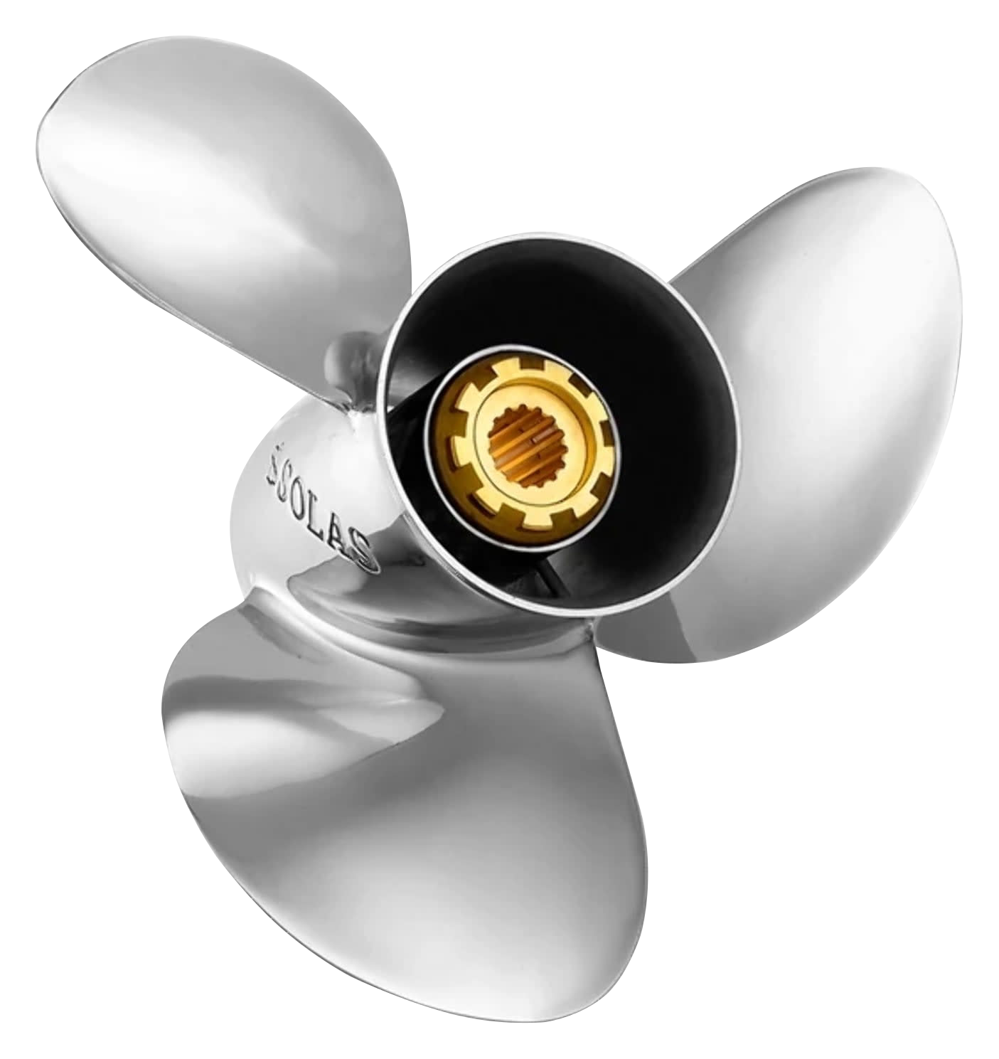 SOLAS Propeller New Saturn Stainless Steel 3-Blade Propeller for Mercury - 13.75"" dia./Pitch 13