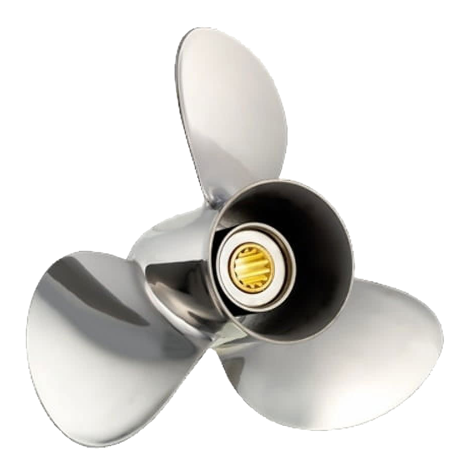 SOLAS New Saturn Stainless Steel 3-Blade Propeller for Yamaha - 11.13"" dia./13 Pitch