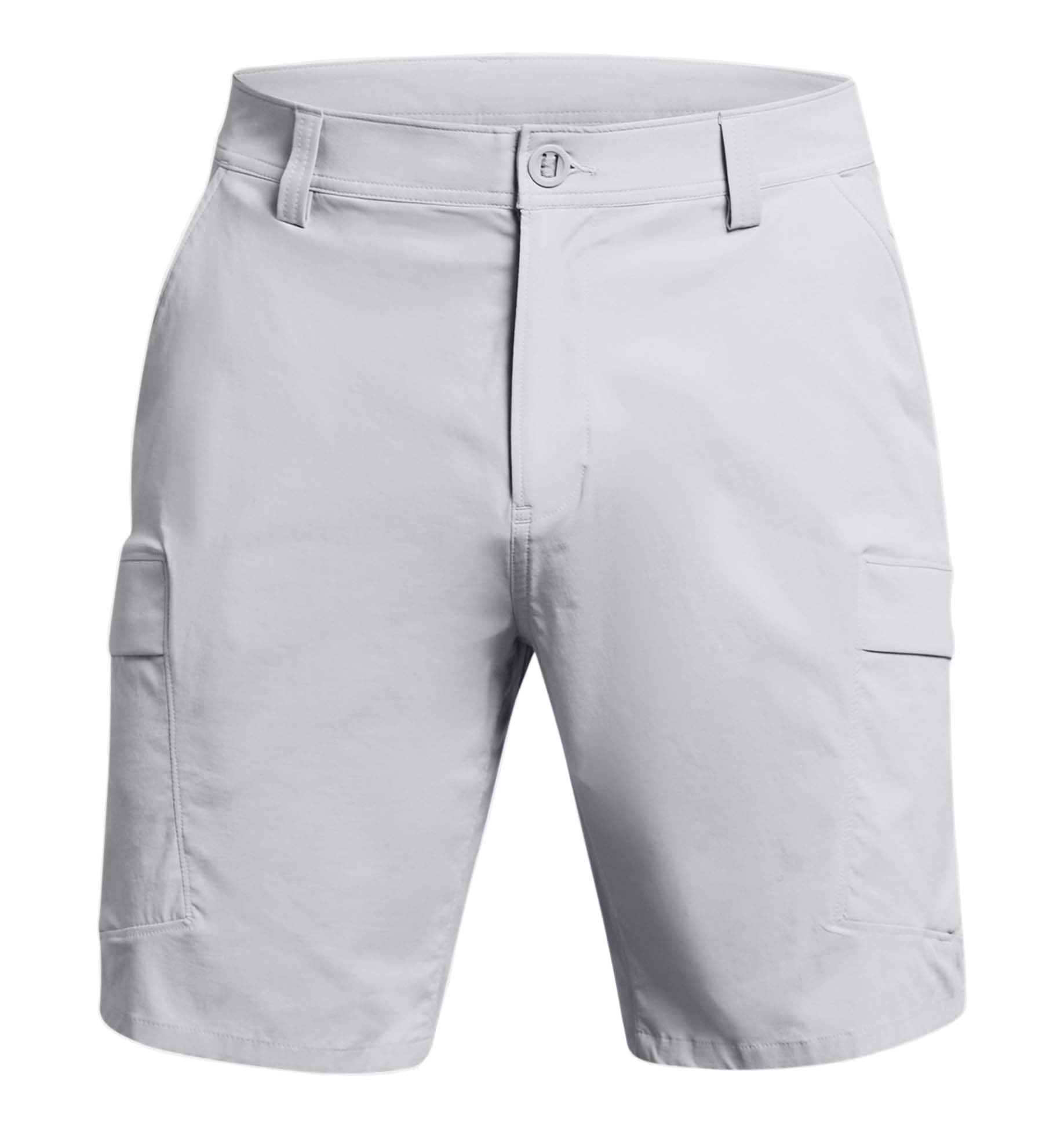 Image of Under Armour Fish Hunter 2.0 Cargo Shorts for Men - Mod Gray/Castlerock