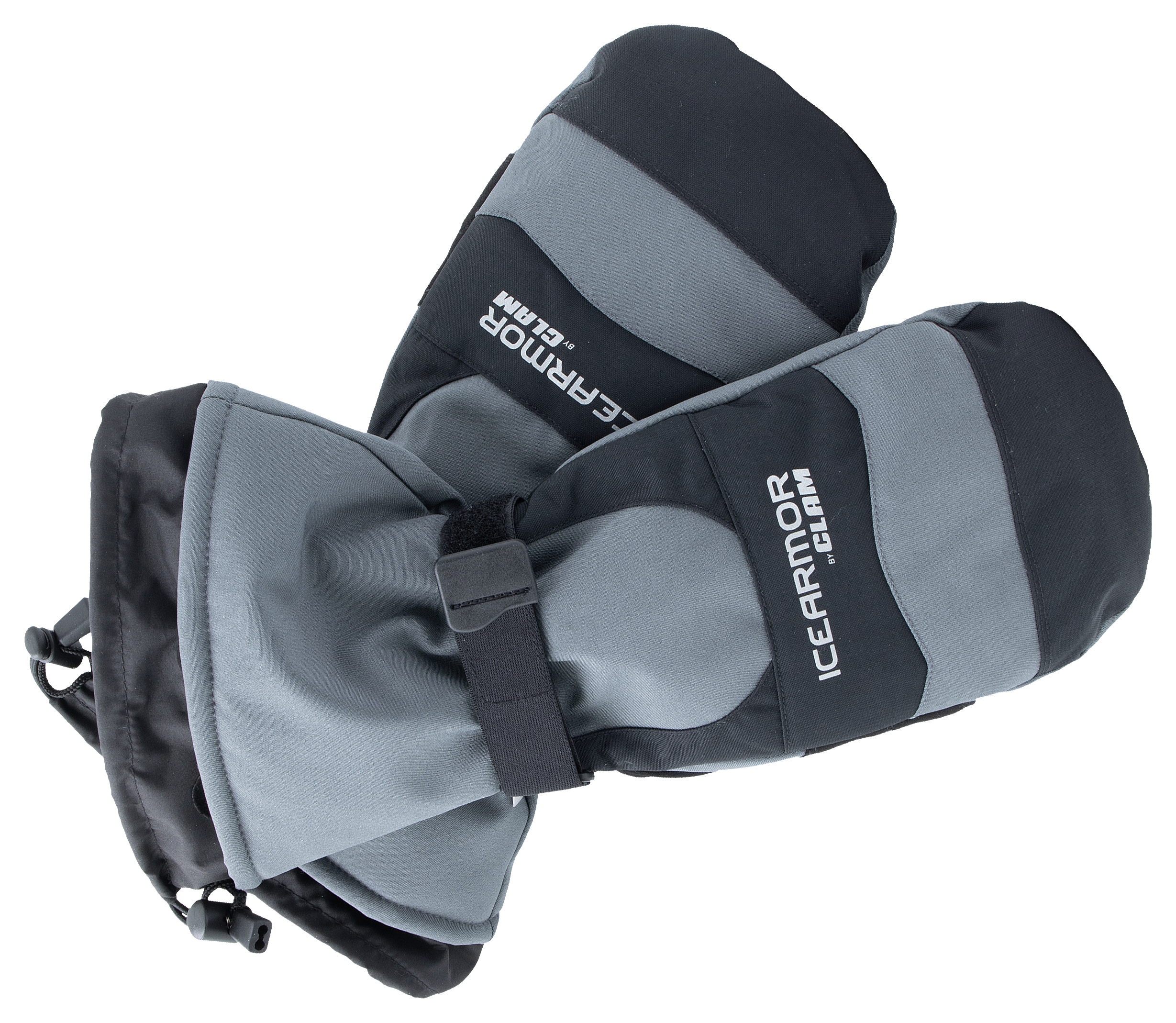 Image of IceArmor by Clam Edge X Mitts for Men - Gray/Black - M