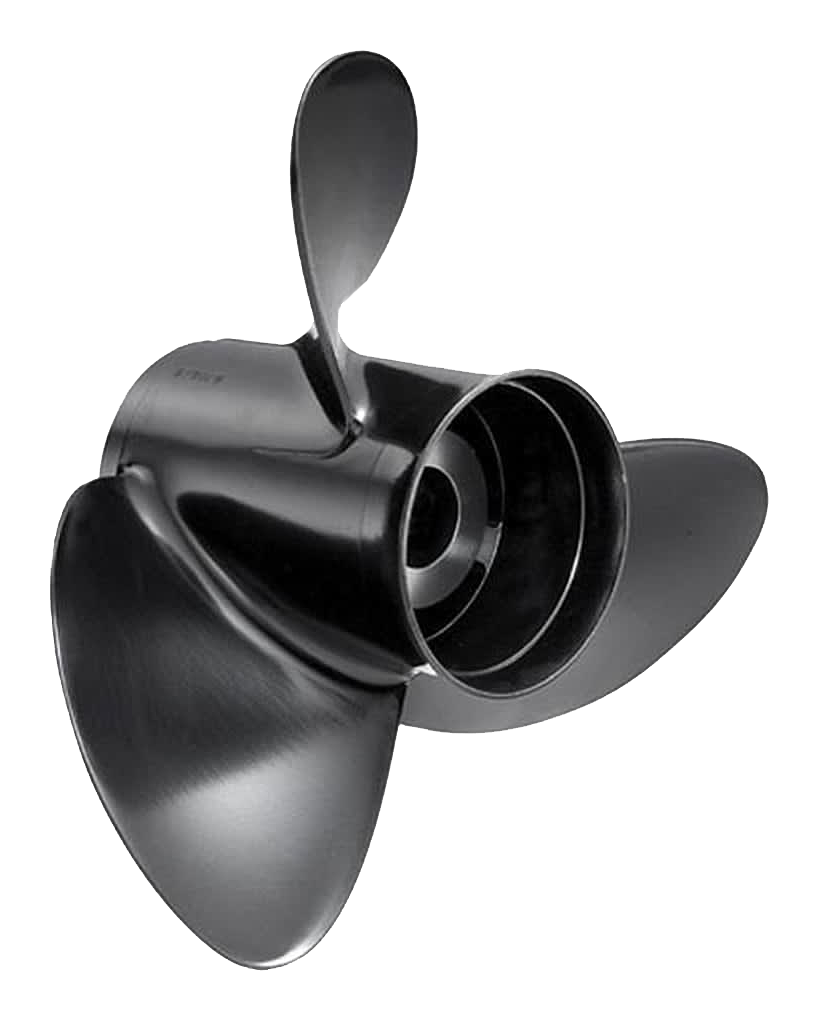 Image of "Solas Rubex 3 Aluminum Interchangeable Hub 3-Blade 3.25"" Gearcase Propeller - 11.6 x 11 - Black"