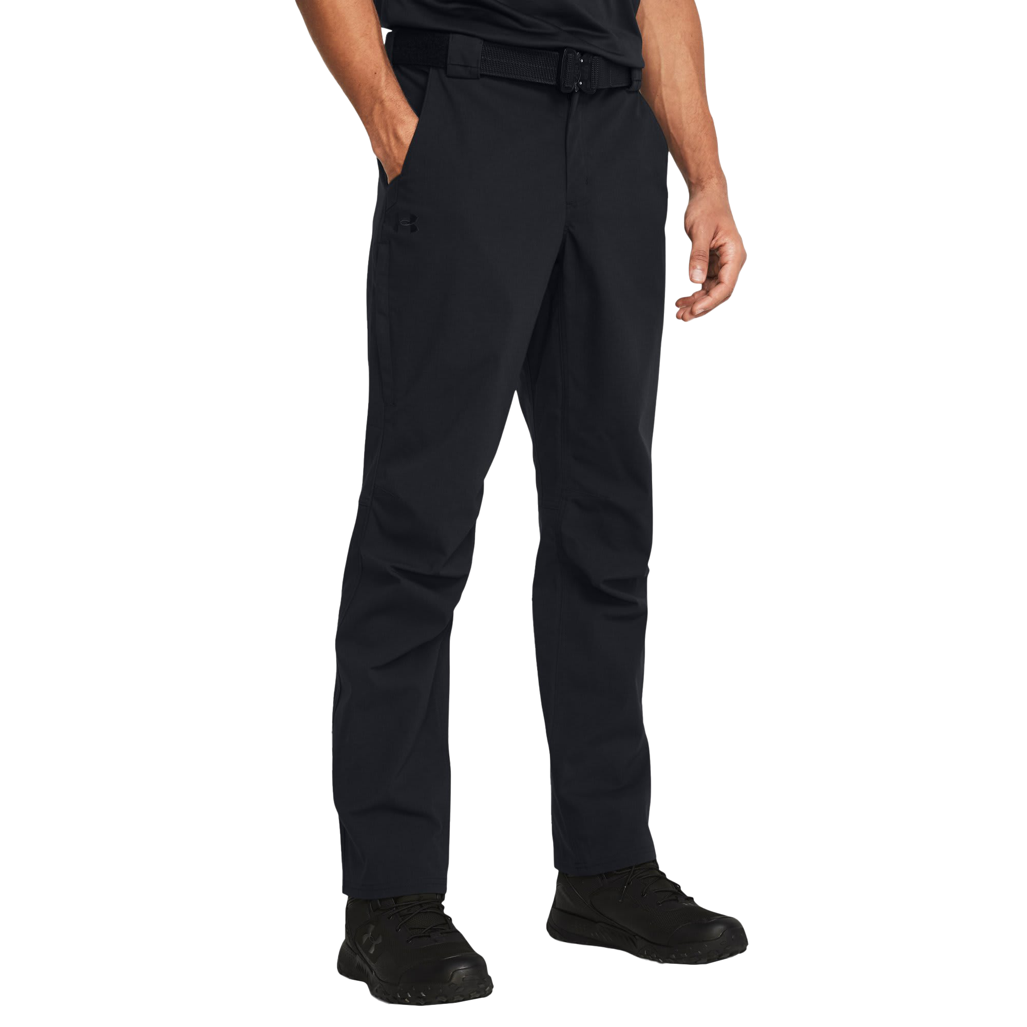 Image of Under Armour Enduro Elite Flat-Front Pants for Men - Black - 30x32