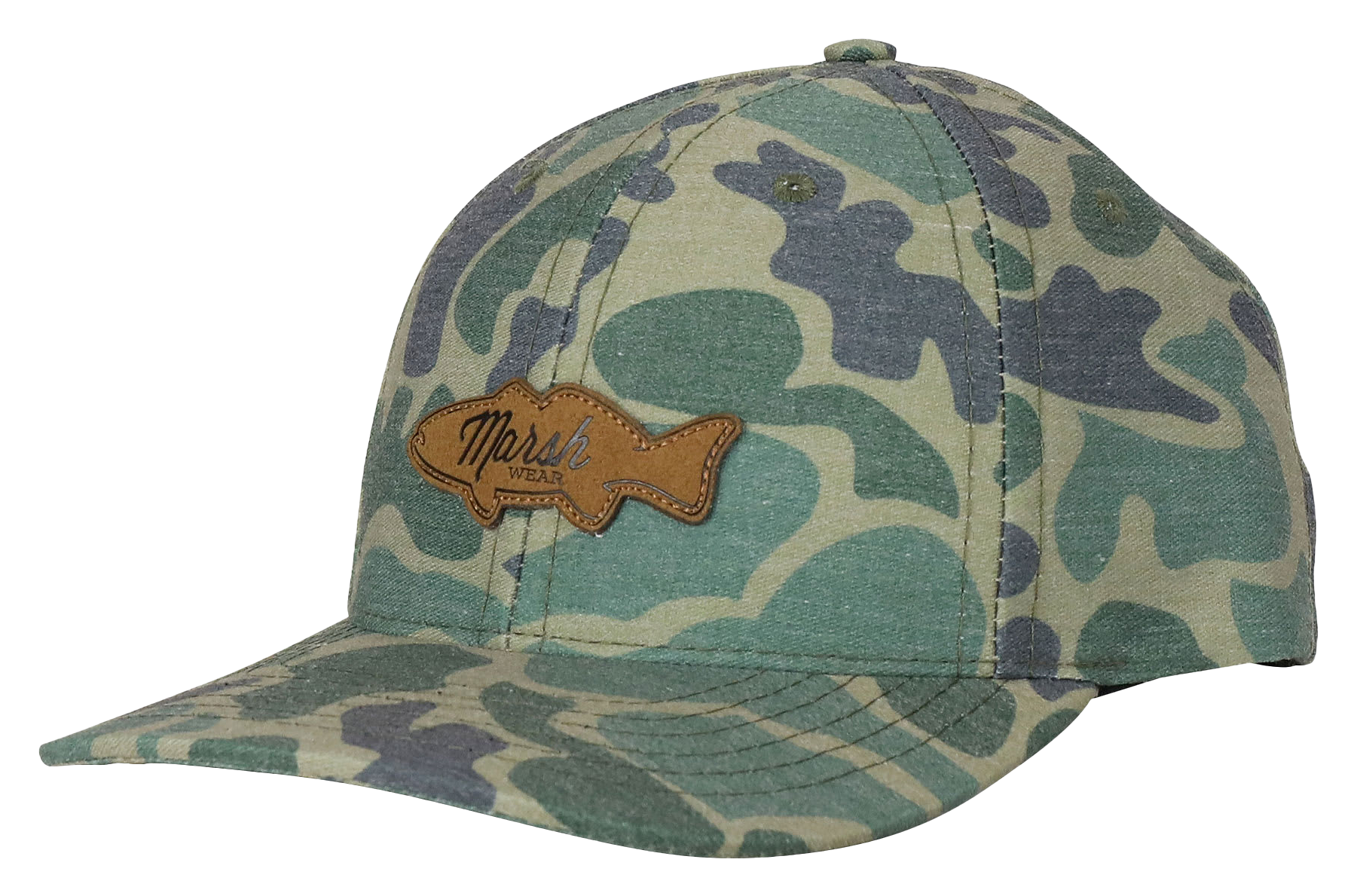 Image of Marsh Wear RR Leather Patch Snapback Cap