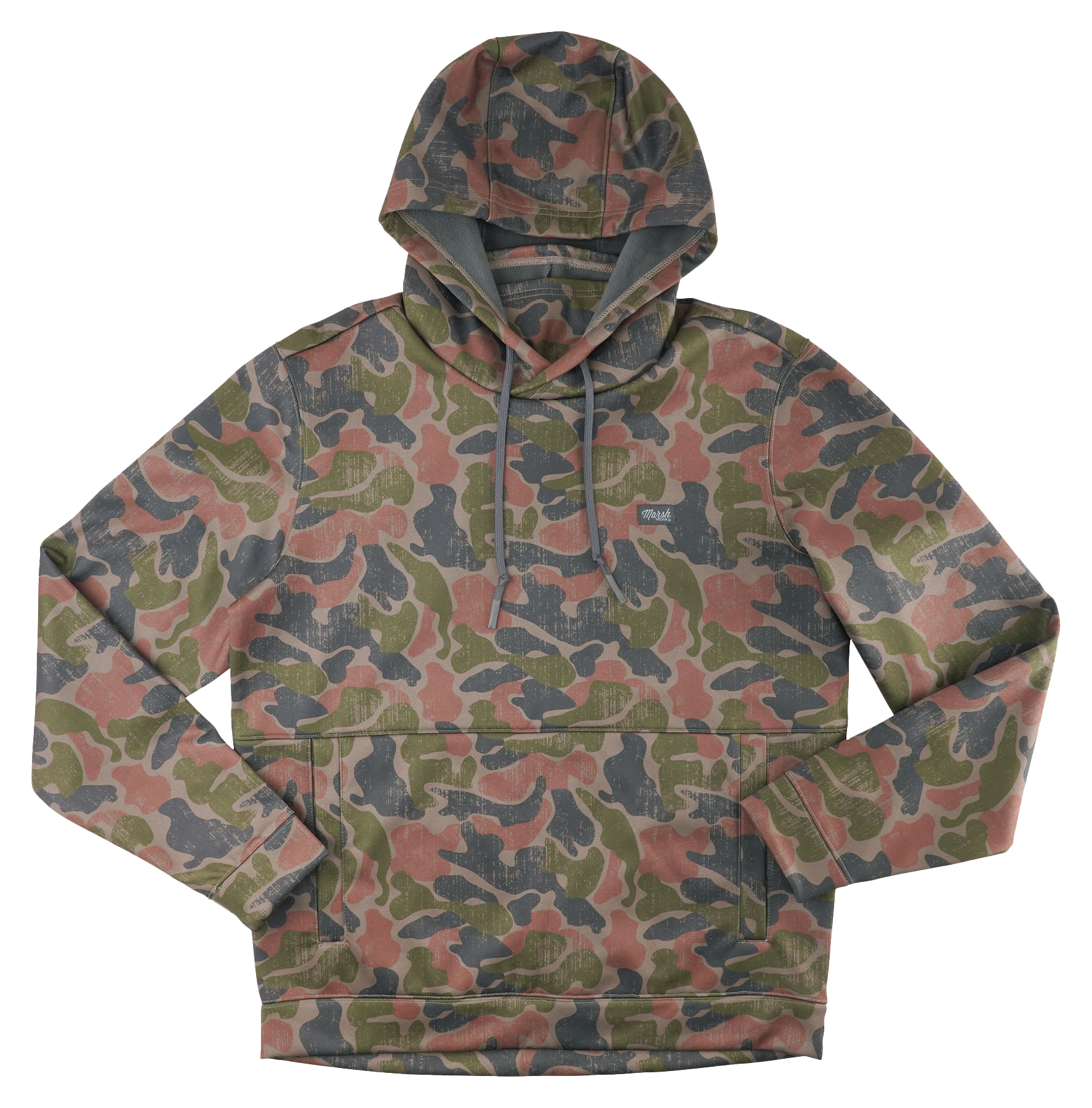 Image of Marsh Wear Nor'easter Long-Sleeve Pullover Hoodie - Rock Copahee Camo - L