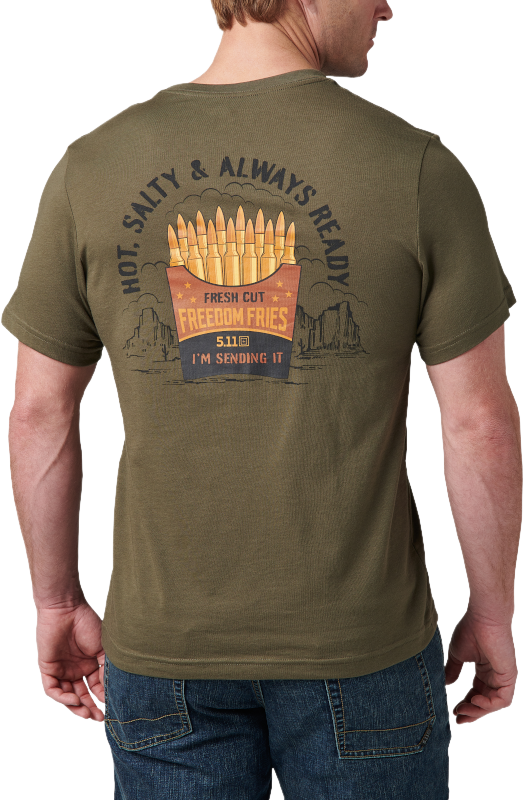 Image of 5.11 Tactical Freedom Fries Short-Sleeve T-Shirt - Ranger Green