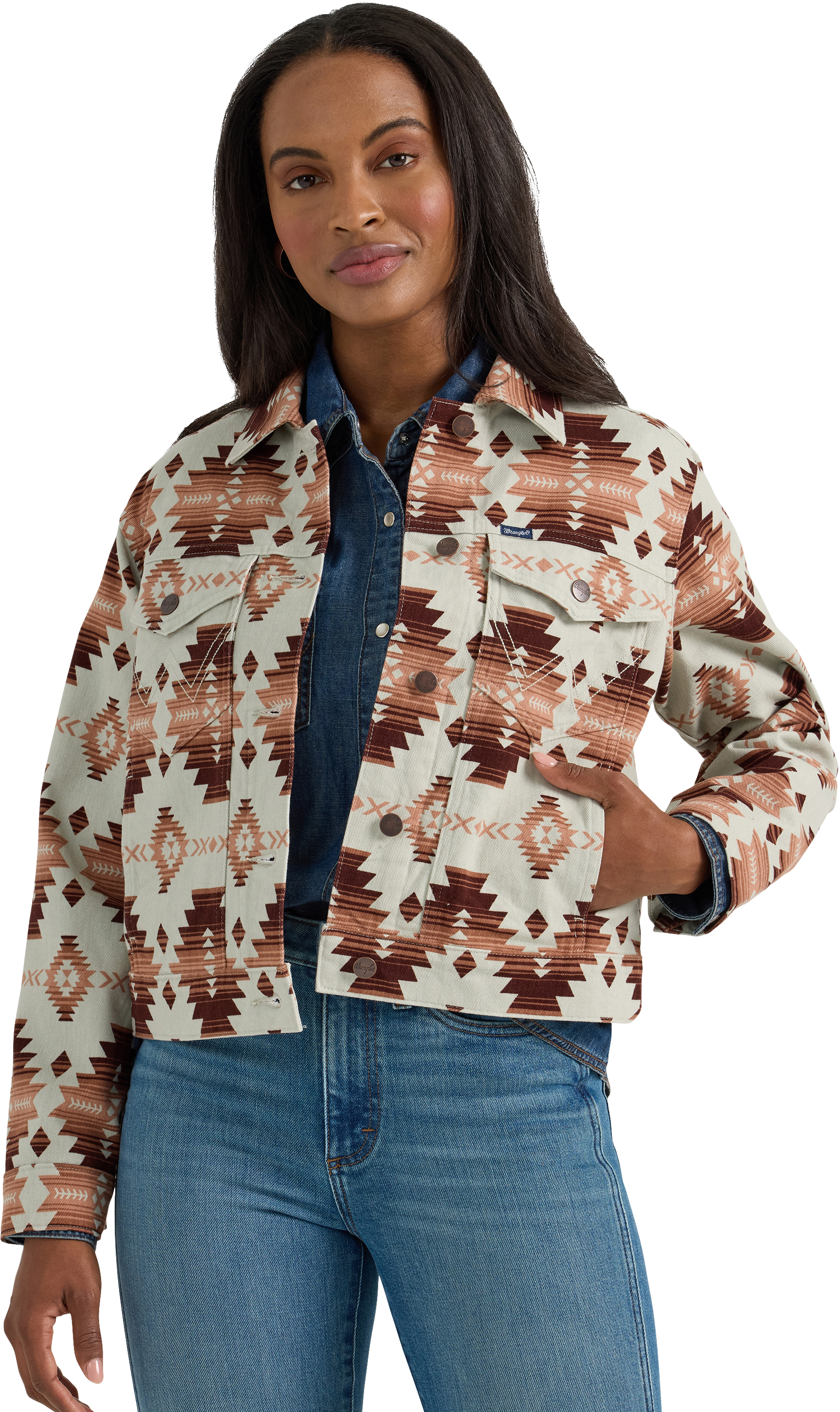 Image of Wrangler Retro Boyfriend-Fit Jacket for Ladies