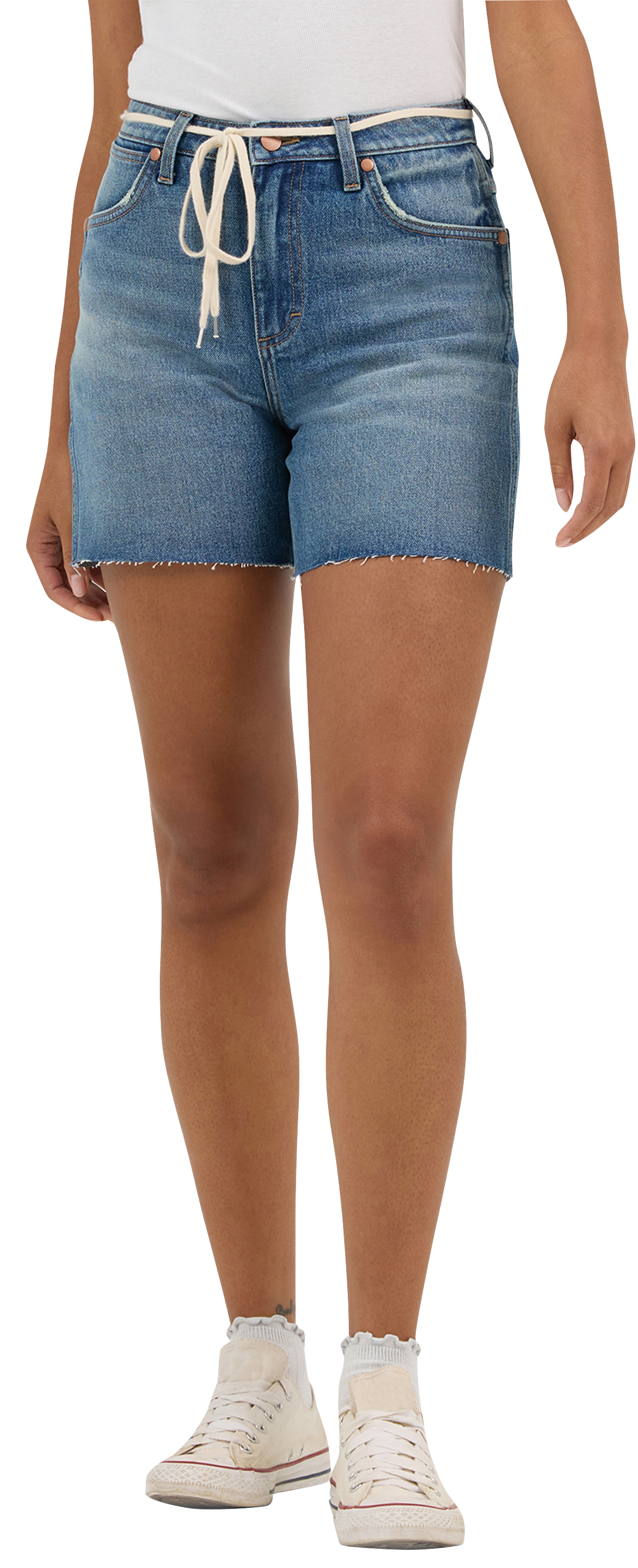 Image of Wrangler Cowboy High-Rise Sierra Shorts for Ladies
