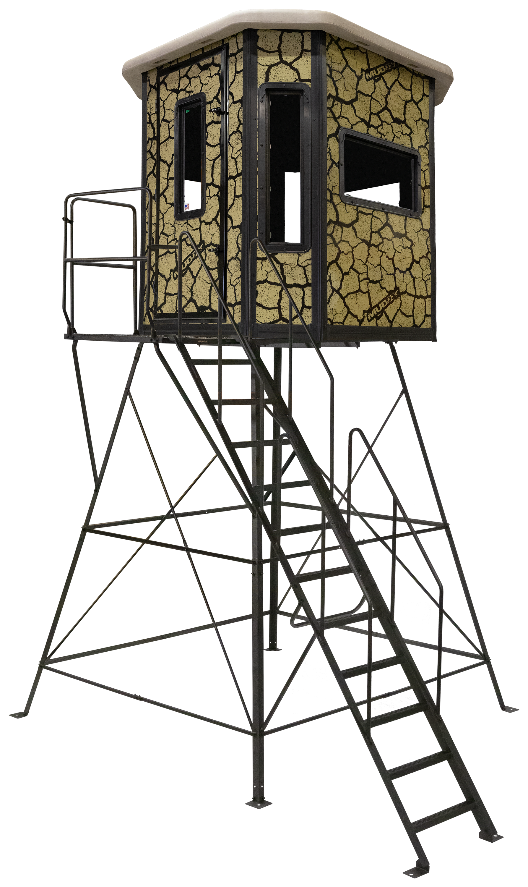 Image of Muddy Bull XL Steel Box Hunting Blind with Premium 10' Tower Base