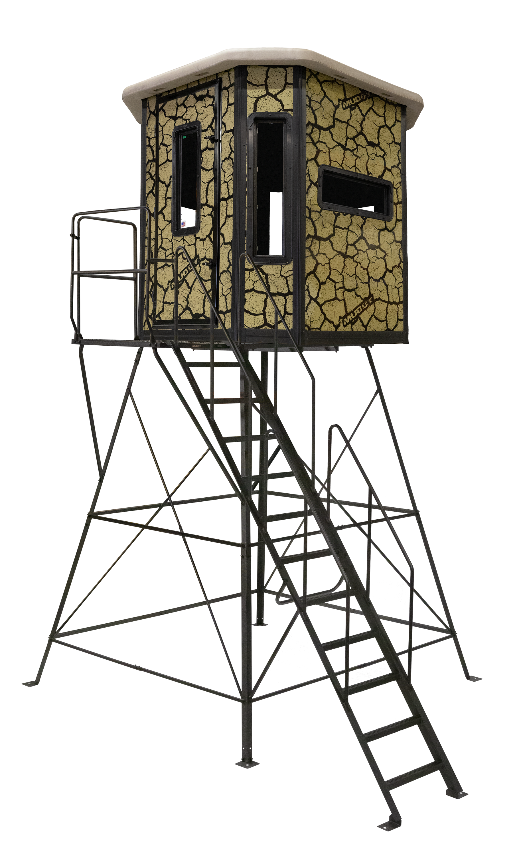 Image of Muddy Bull Steel Box Hunting Blind with Premium 10' Tower Base