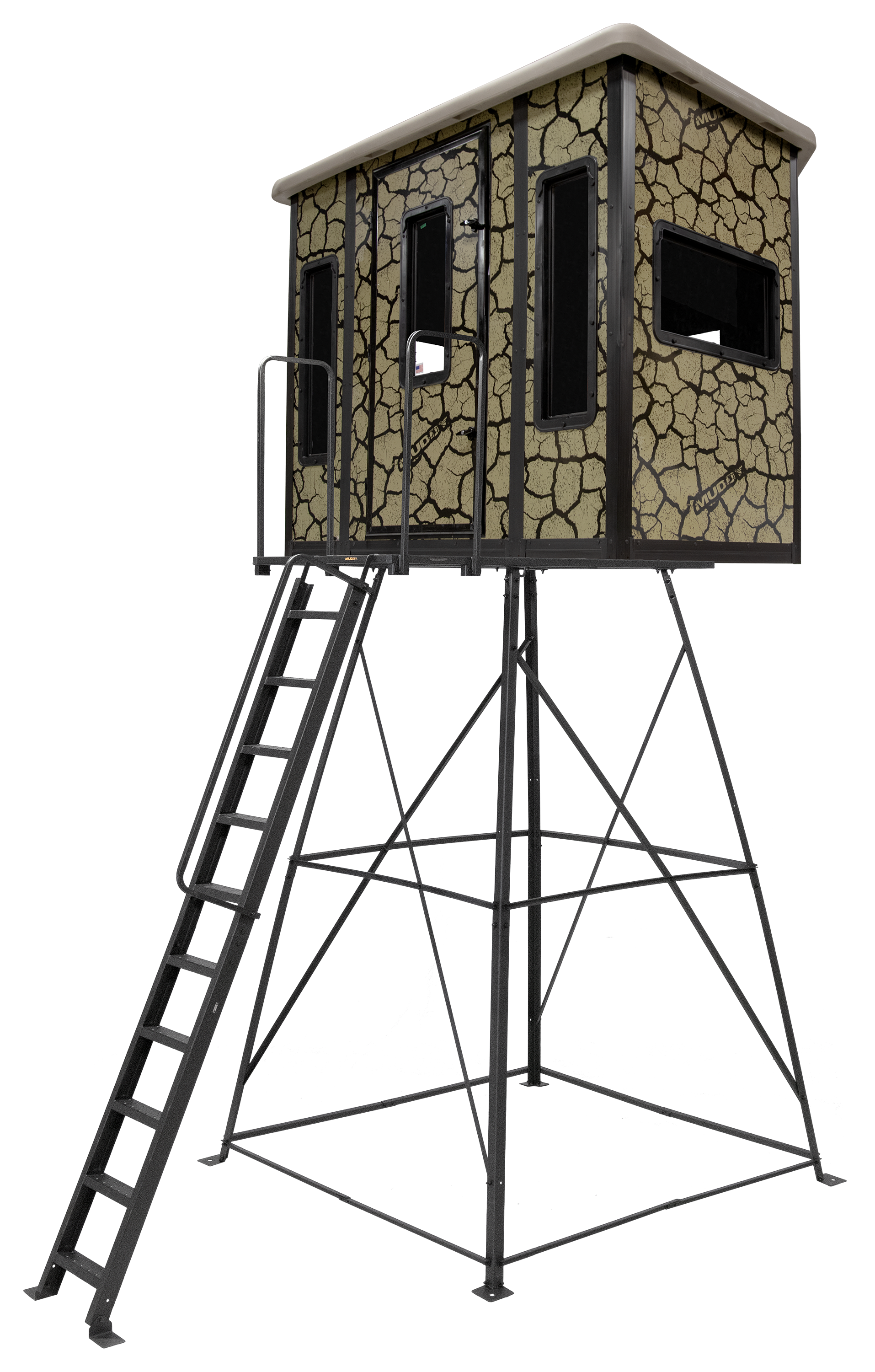 Image of Muddy Penthouse Steel Box Hunting Blind with Elite 10' Tower