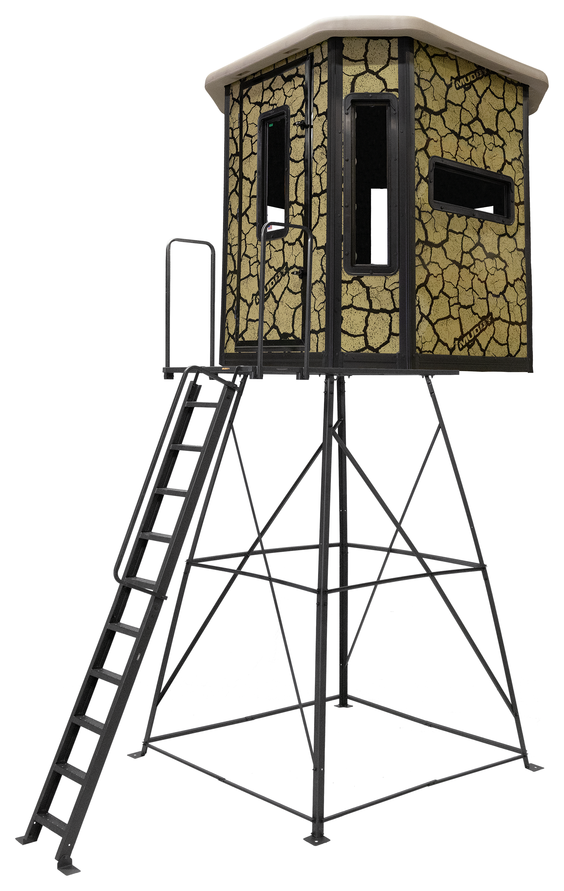 Image of Muddy Bull Steel Box Hunting Blind with Elite 10' Tower