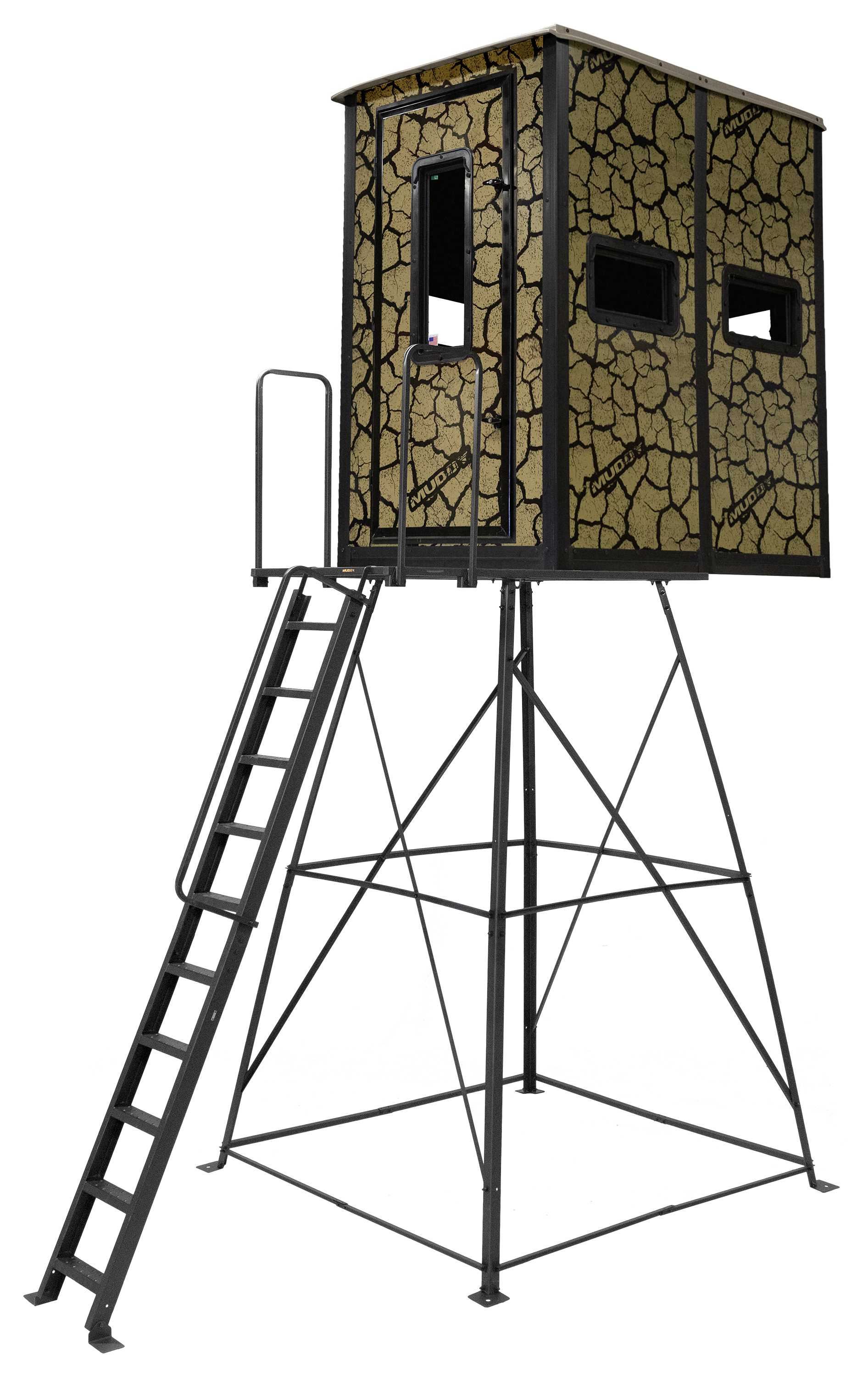 Image of Muddy Striker Steel Box Hunting Blind with Tower - 10'