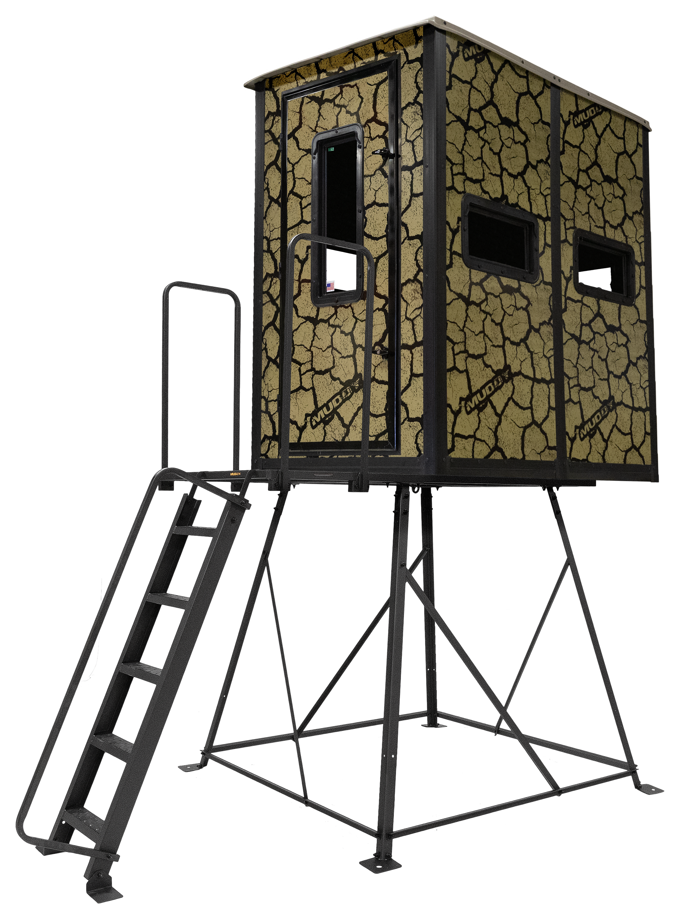 Image of Muddy Striker Steel Box Hunting Blind with Tower - 5'