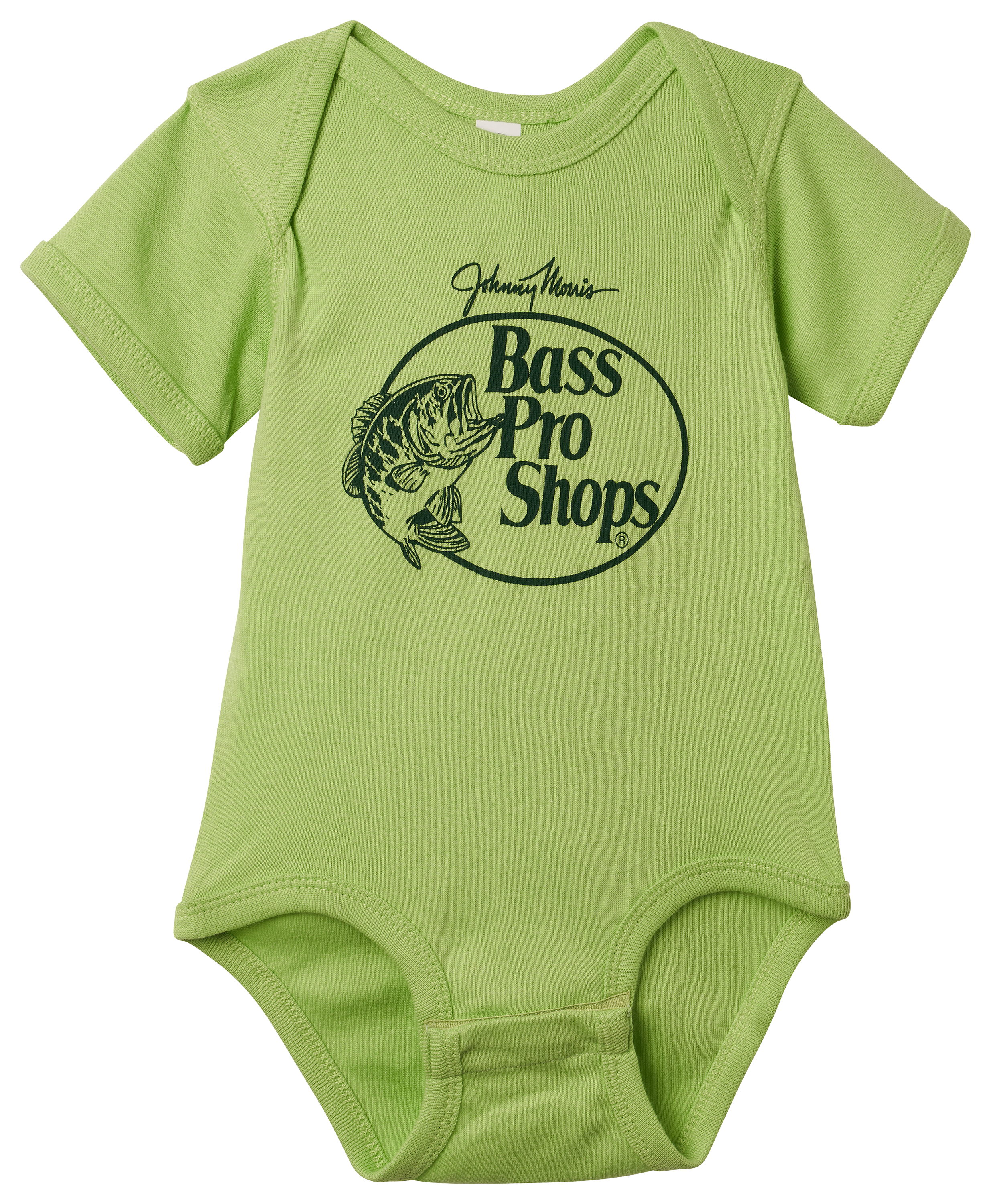 Image of Bass Pro Shops Original Logo Short-Sleeve Bodysuit for Babies - Key Lime - Newborn