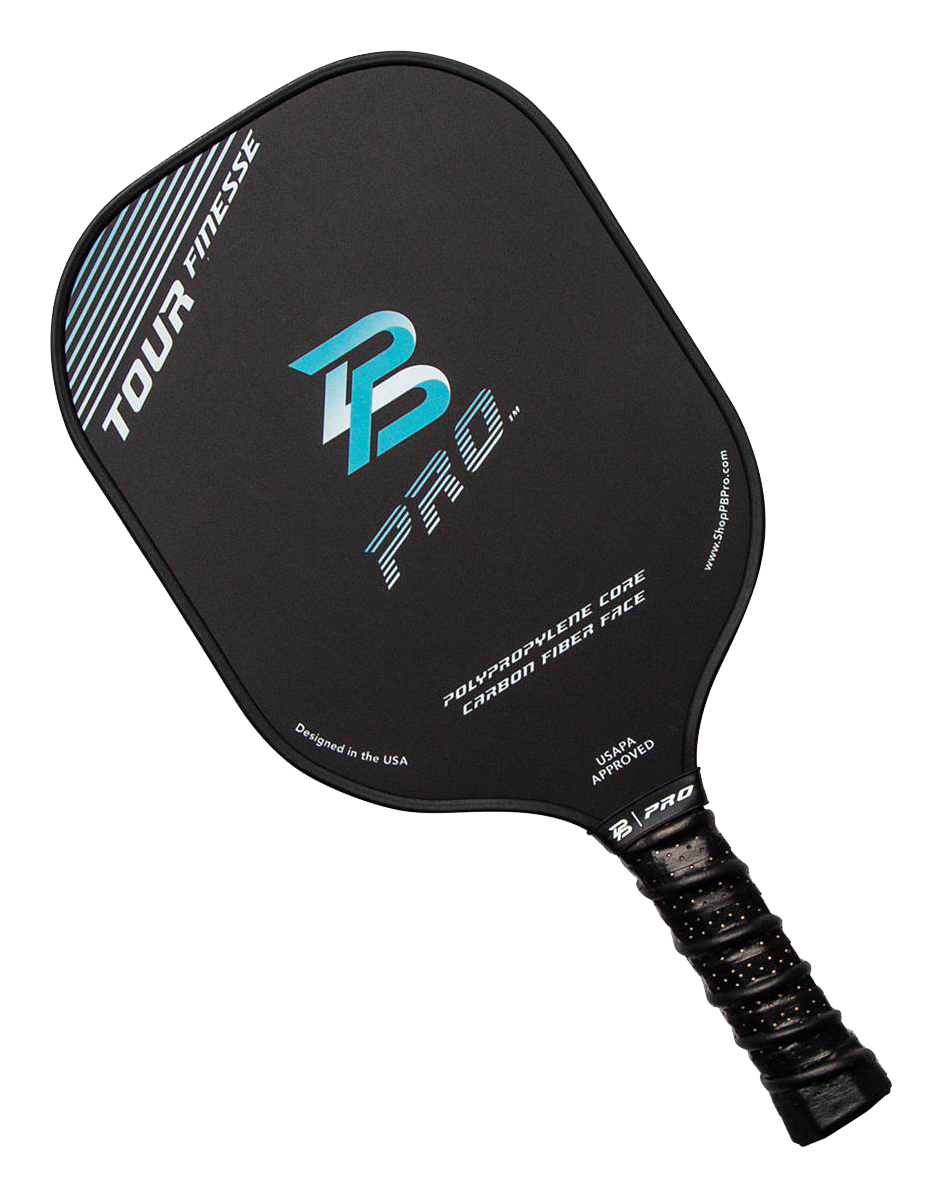 Image of PB Pro Tour Finesse Carbon-Fiber Pickleball Paddle - Single Paddle