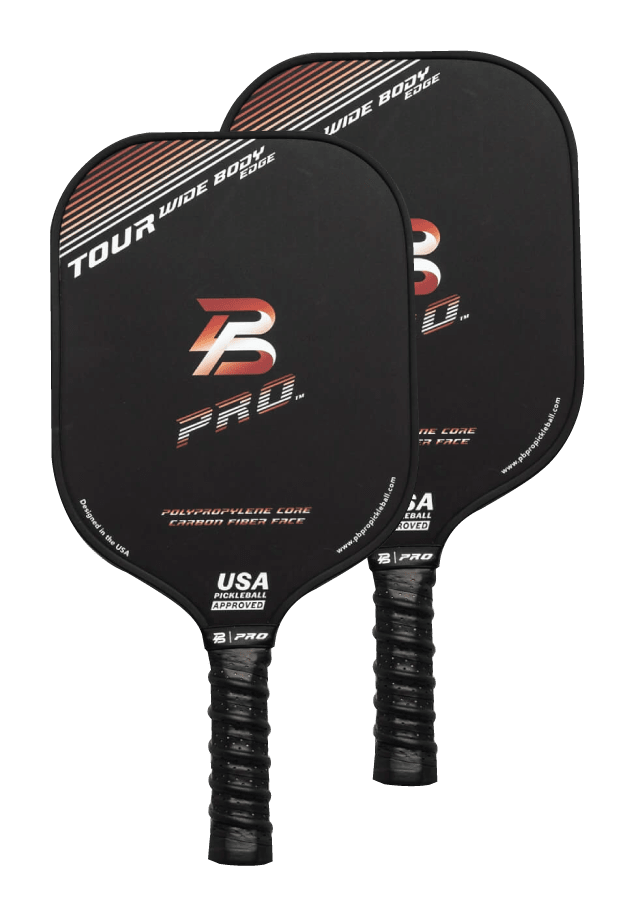 Image of PB Pro Tour Widebody Edge Carbon-Fiber Pickleball Paddle - 2-Pack