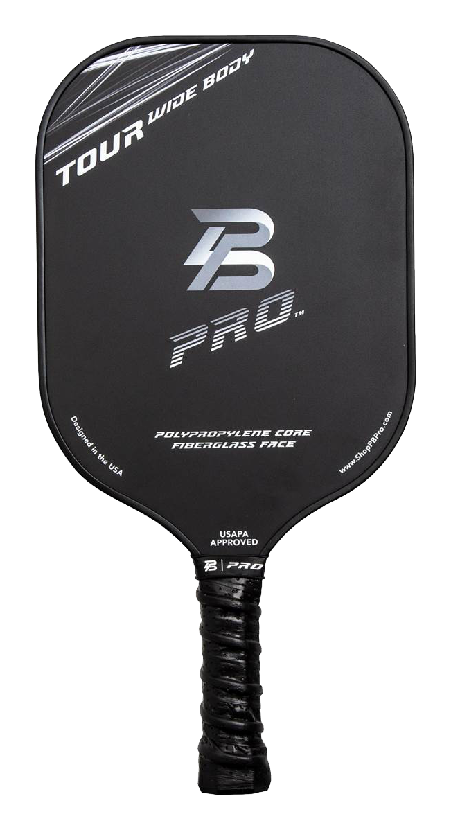 Image of PB Pro Tour Wide-Body Fiberglass Pickleball Paddle - Single Paddle