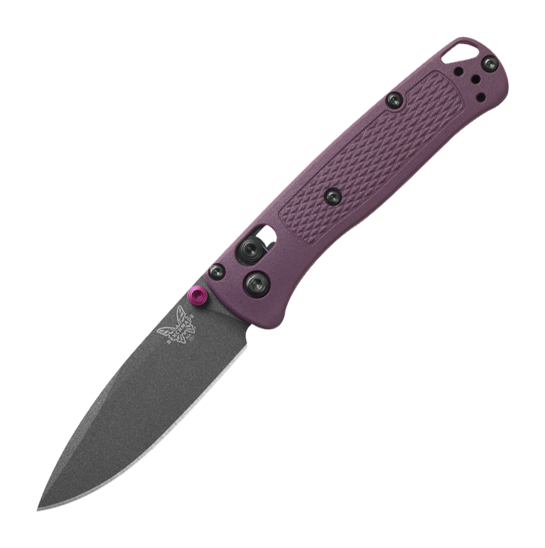 Image of Benchmade Mini Bugout Drop-Point Folding Knife - Dark Purple