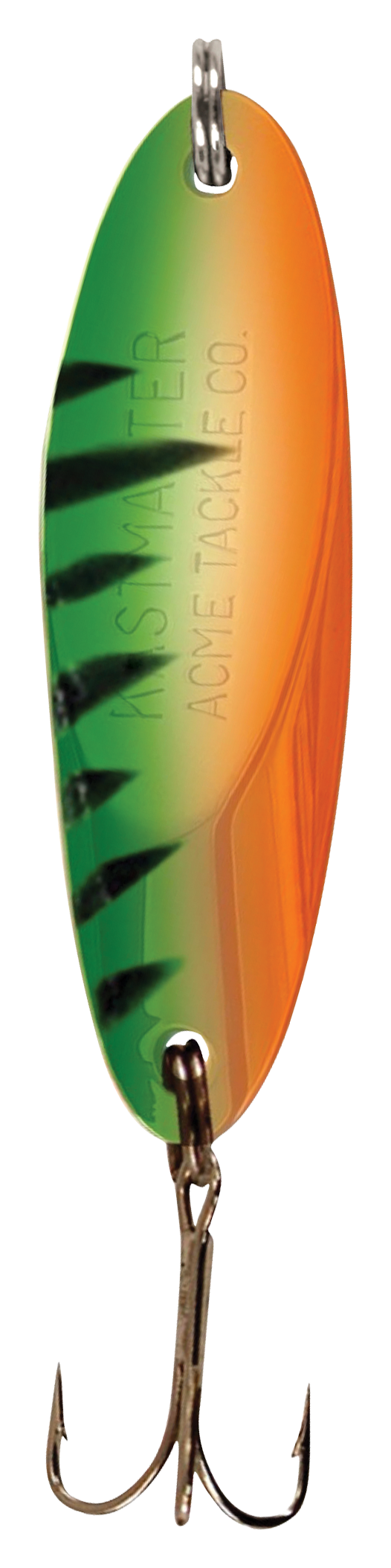 Image of "Acme Kastmaster Moonshine Glow Ice Spoon - Glow Firetiger - 1-1/8"", 1/12 oz."