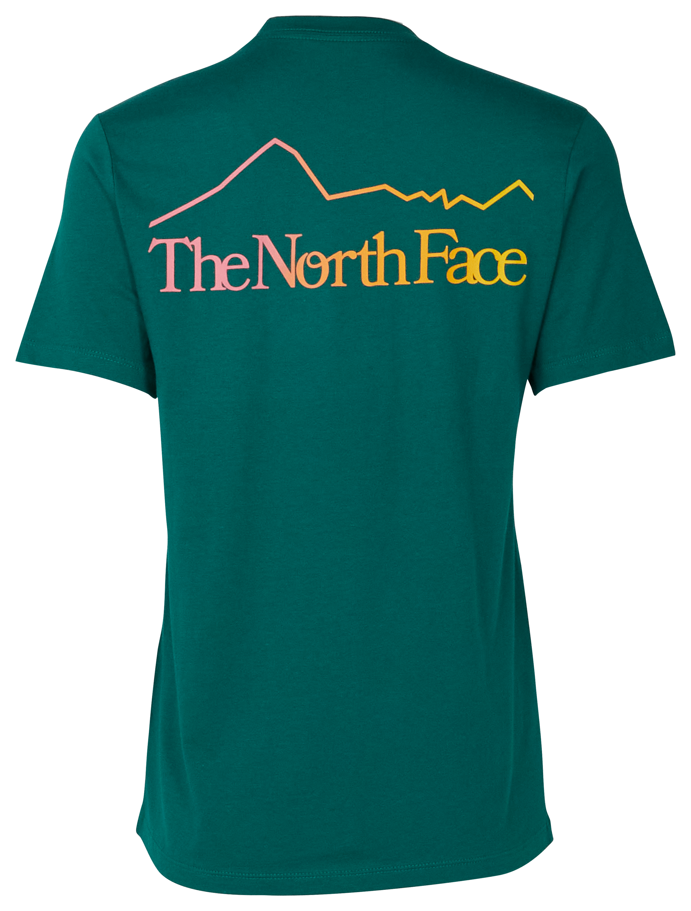 Image of The North Face Mountain Outline Graphic Short-Sleeve T-Shirt for Ladies - Evergreen - S