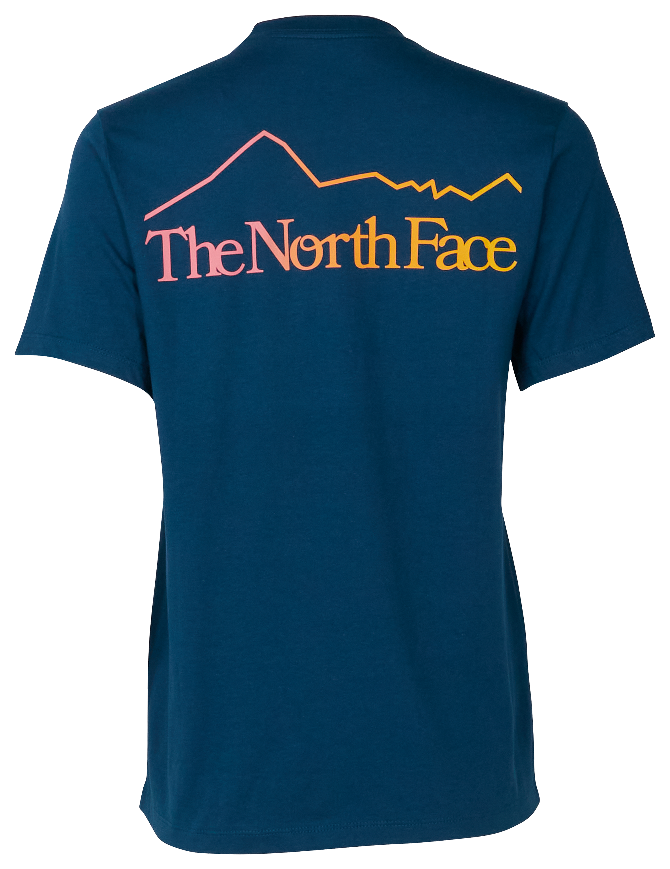 Image of The North Face Mountain Outline Graphic Short-Sleeve T-Shirt for Ladies - Midnight Petrol - S