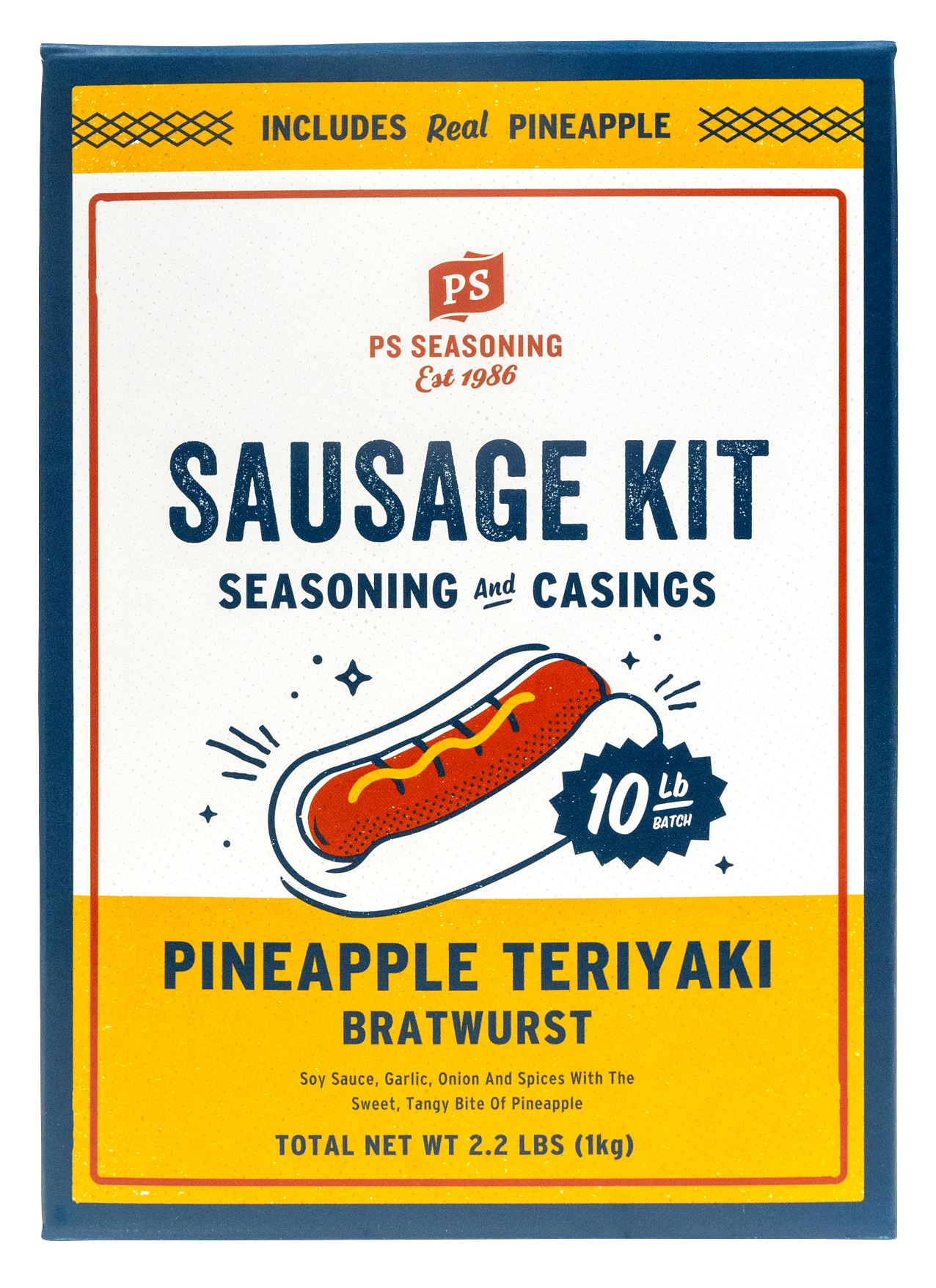 Image of PS Seasoning & Spices Pineapple Teriyaki Bratwurst Sausage Kit