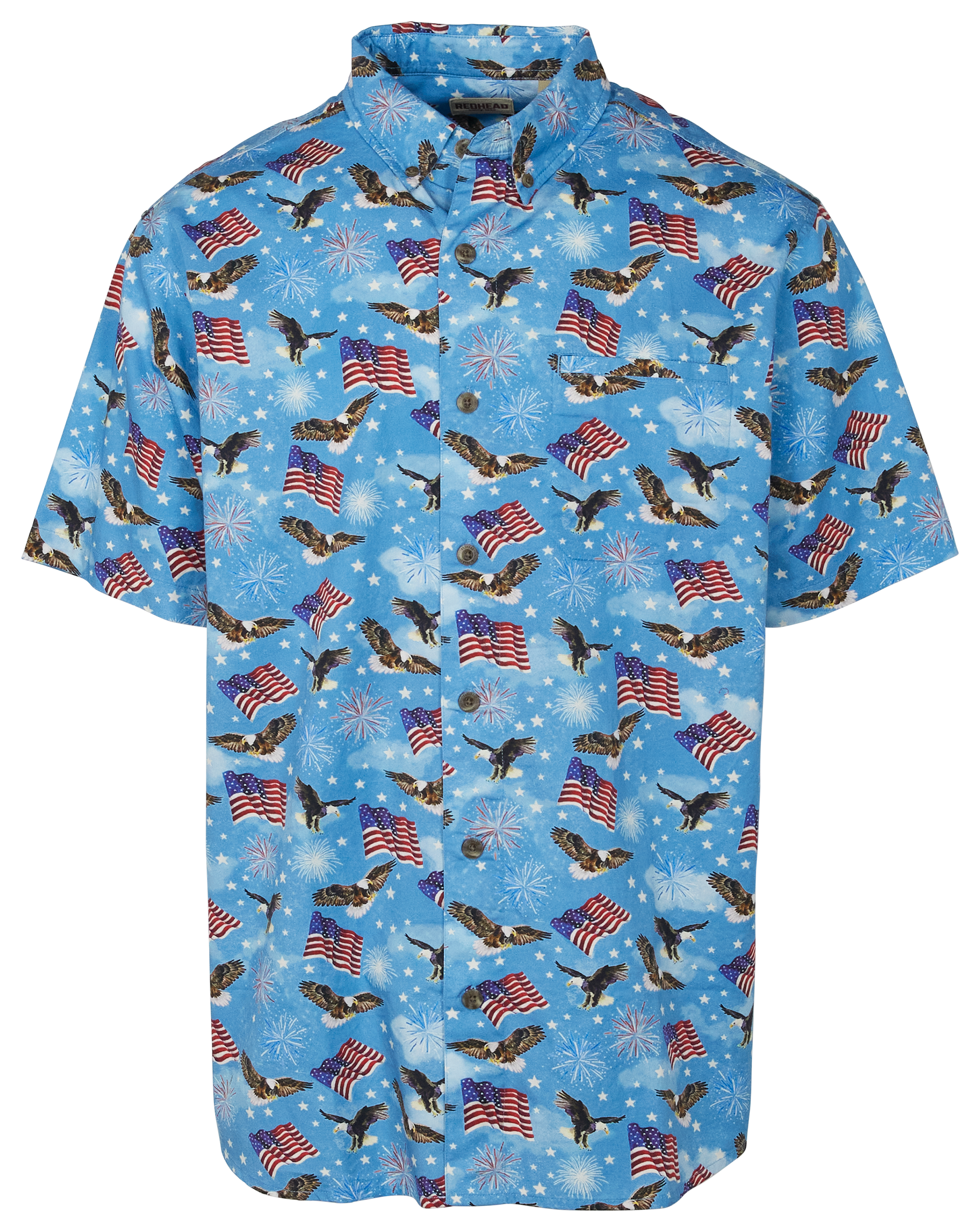 Image of RedHead Majestic Glory Short-Sleeve Shirt for Men - Bright Blue