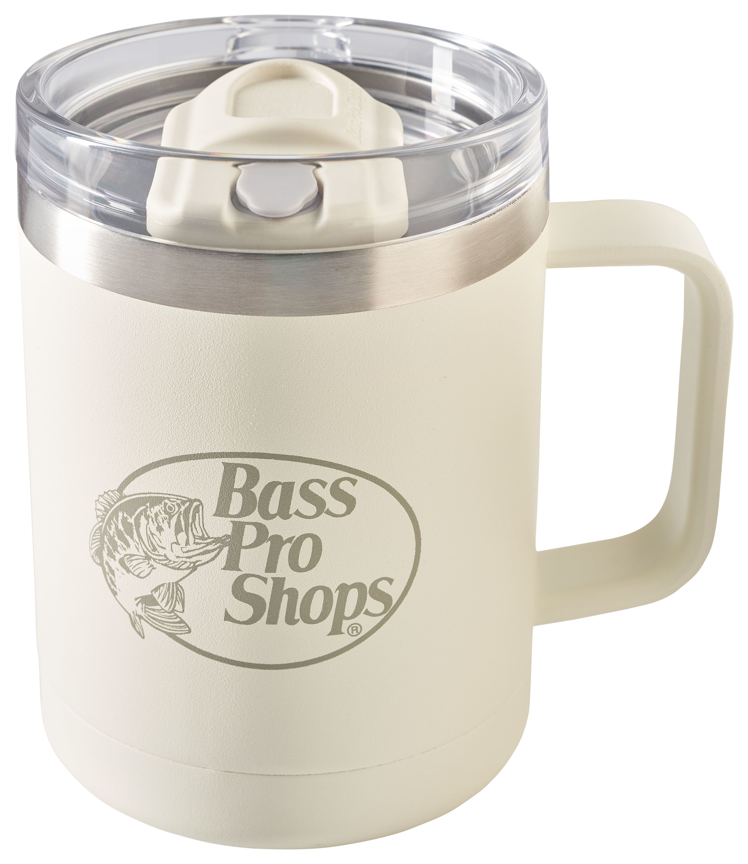 Image of Bass Pro Shops 14-Oz. Coffee Mug with Multifunction Lid - Cream
