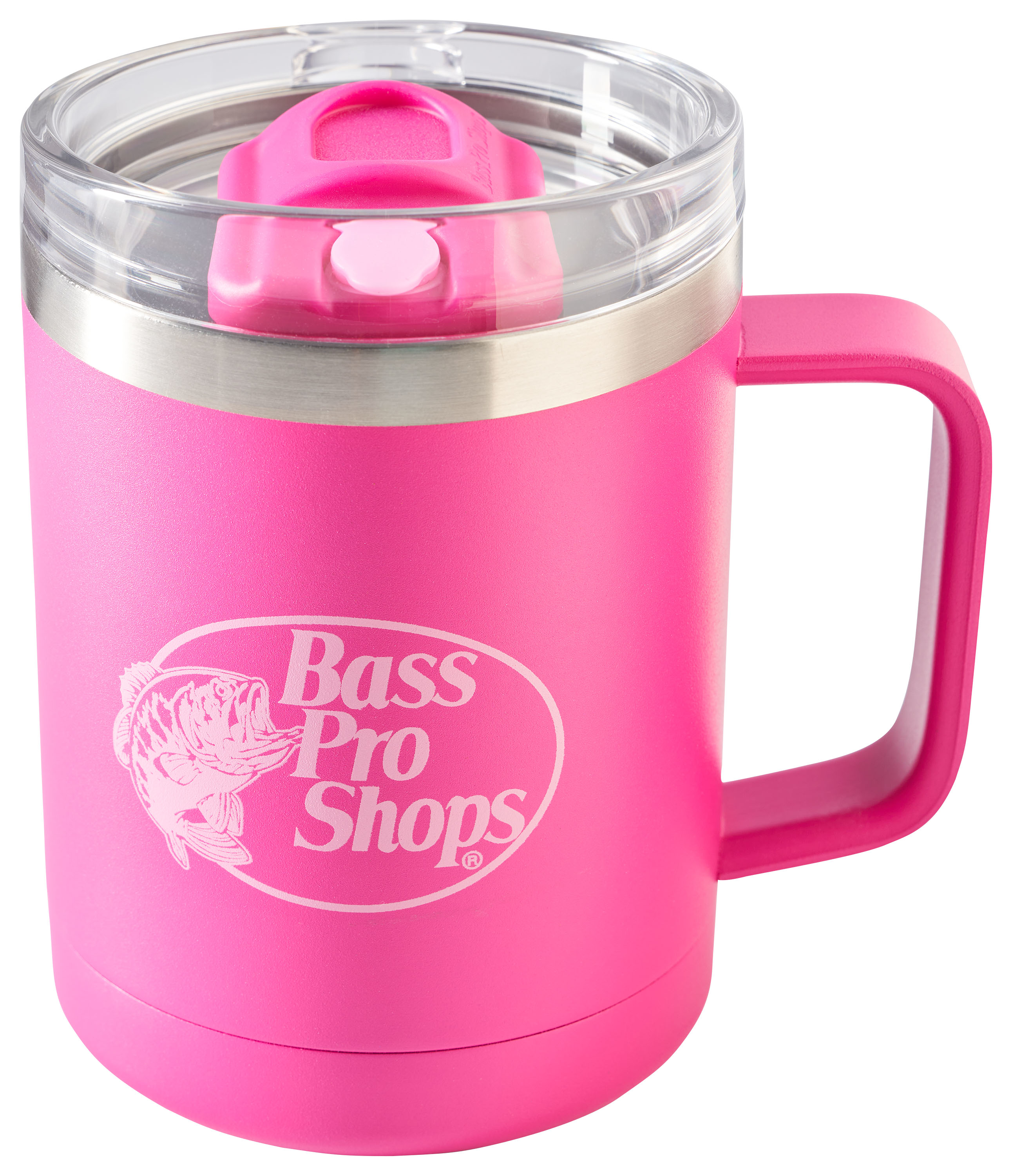 Image of Bass Pro Shops 14-Oz. Coffee Mug with Multifunction Lid - Ultra Pink