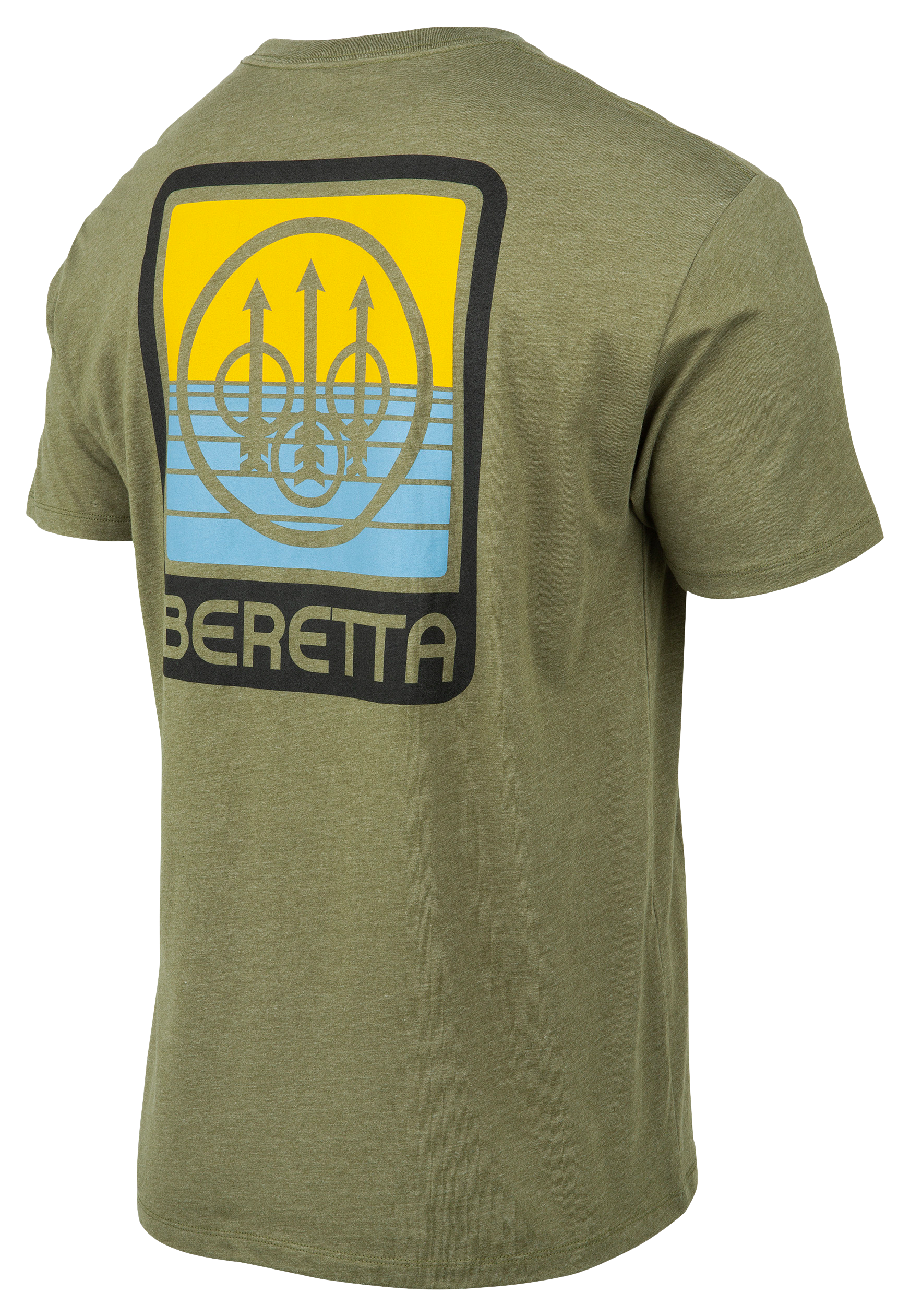 Image of Beretta Horizon Short-Sleeve T-Shirt for Men - Heather Military Green
