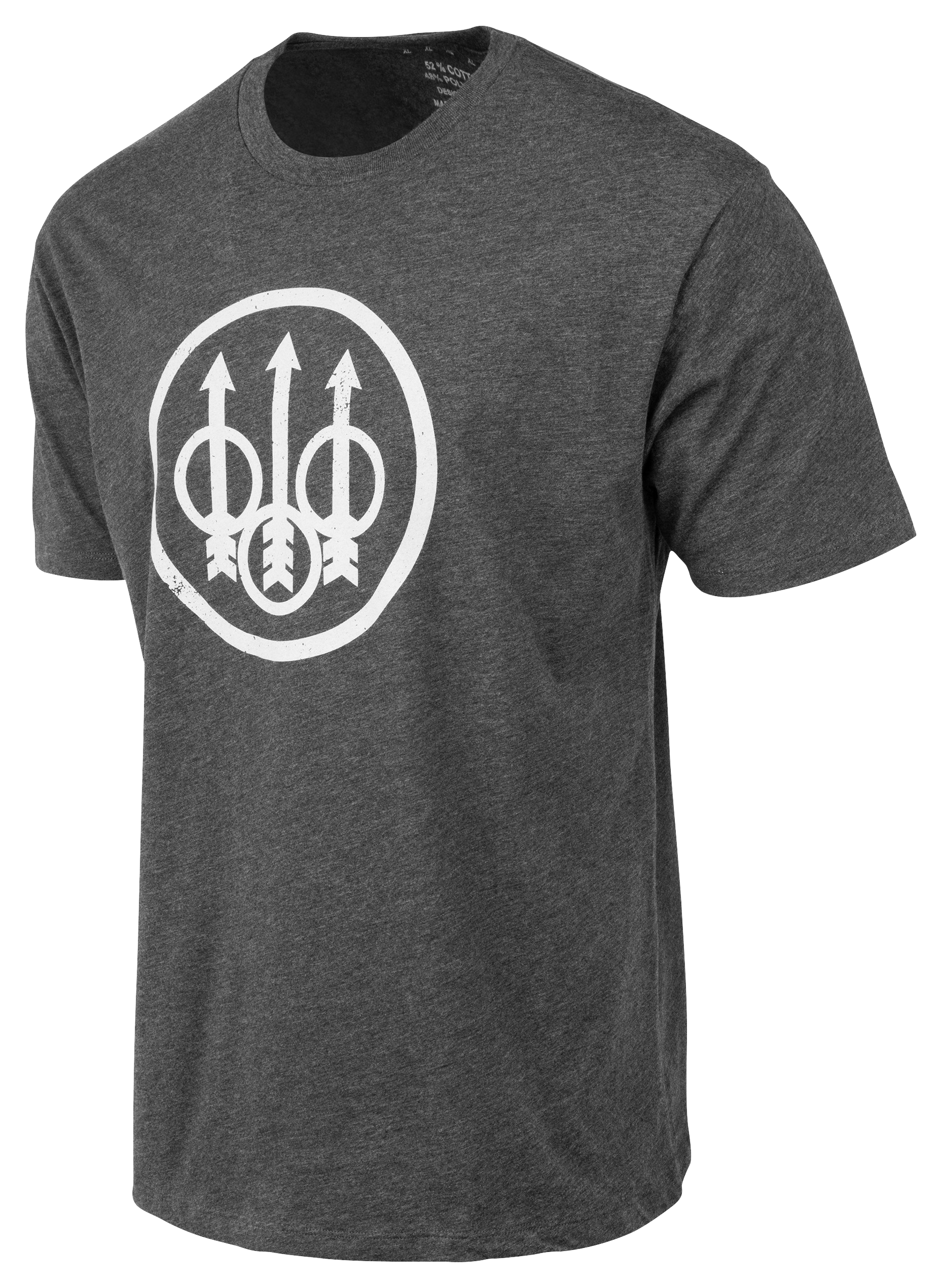 Image of Beretta Trident Logo Short-Sleeve T-Shirt for Men - Heather Charcoal - L