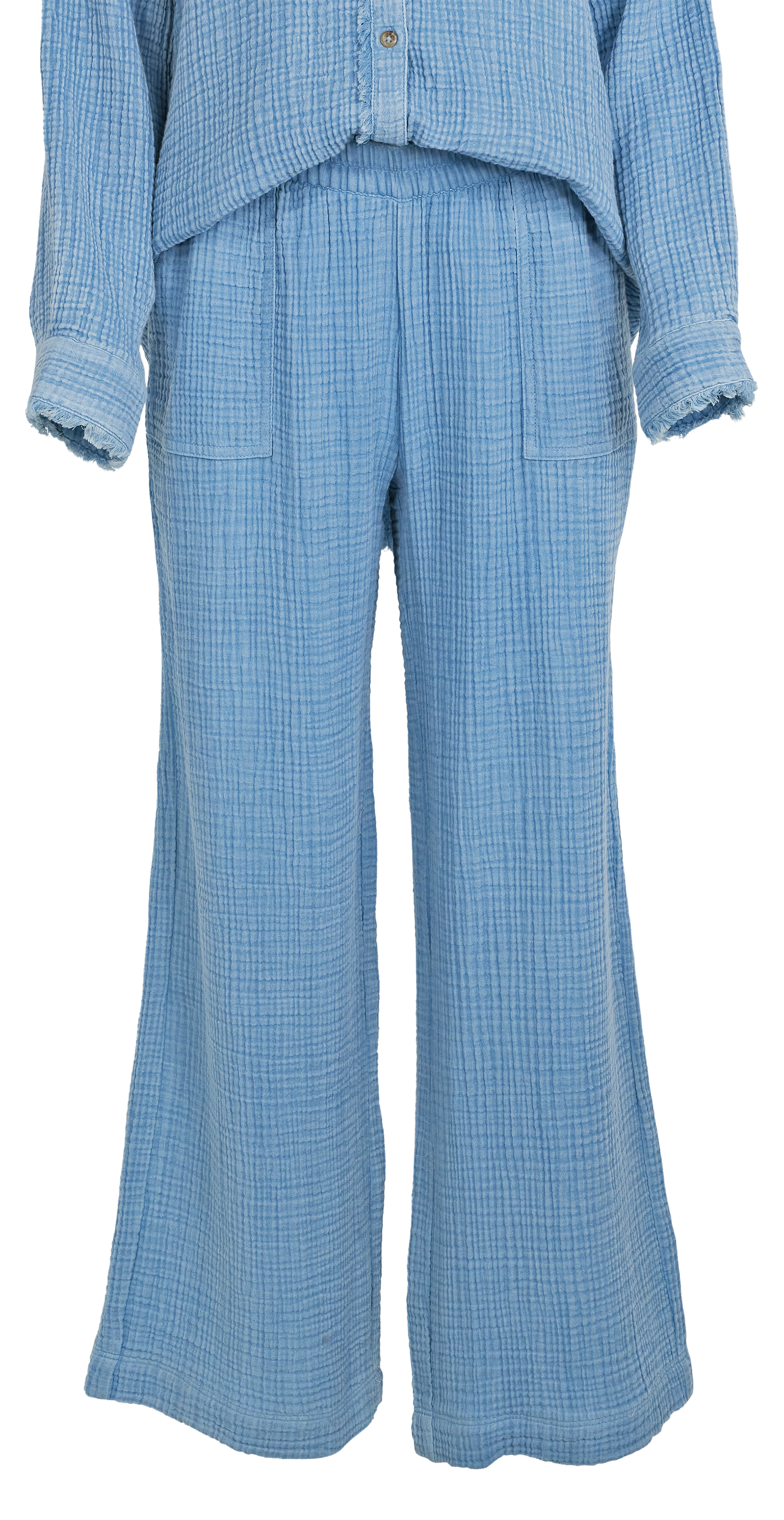 Image of Natural Reflections Double-Cloth Pants - Medium Indigo