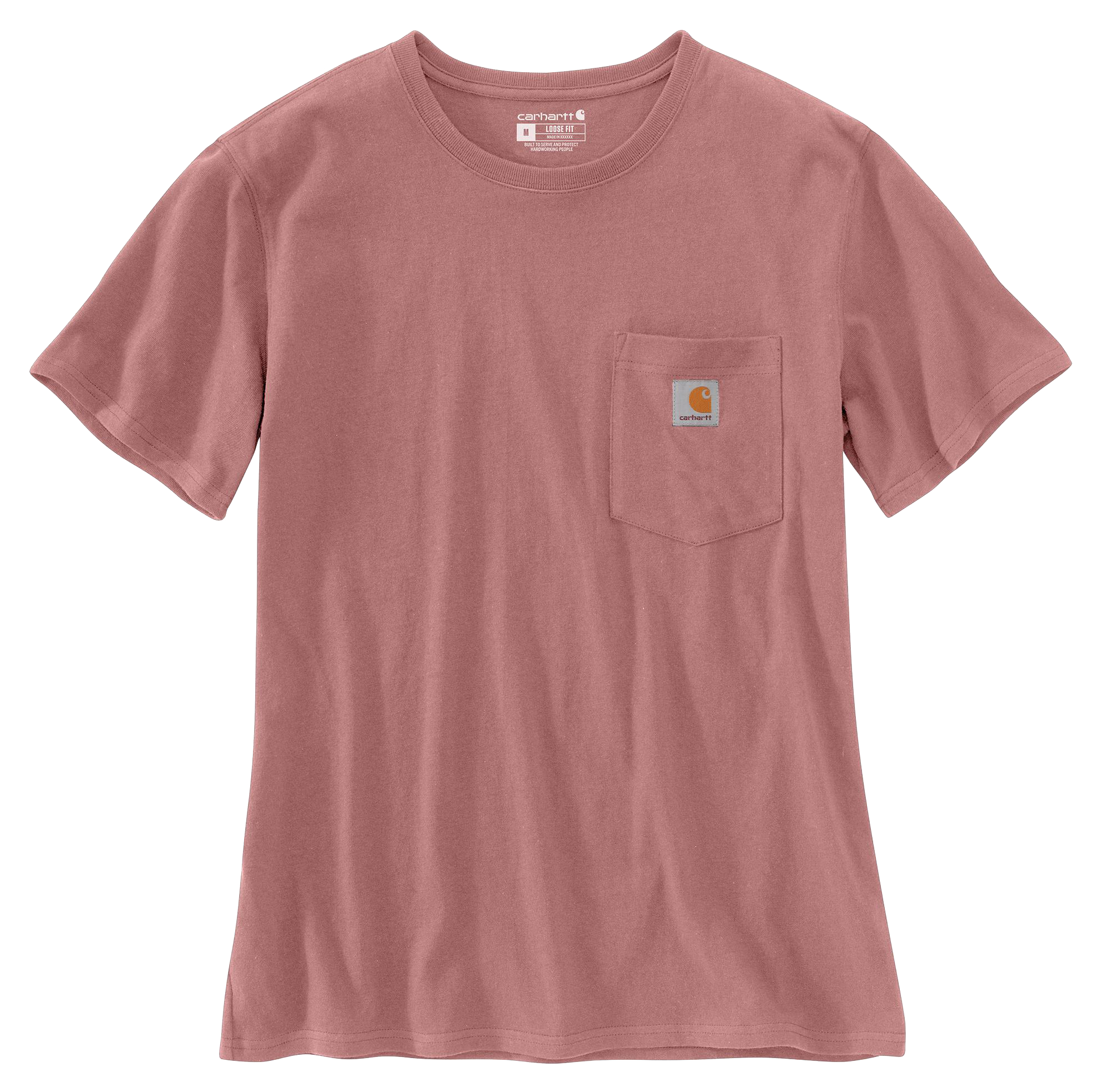 Image of Carhartt Loose Fit Heavyweight Short-Sleeve Pocket T-Shirt - Rose Tint Heather