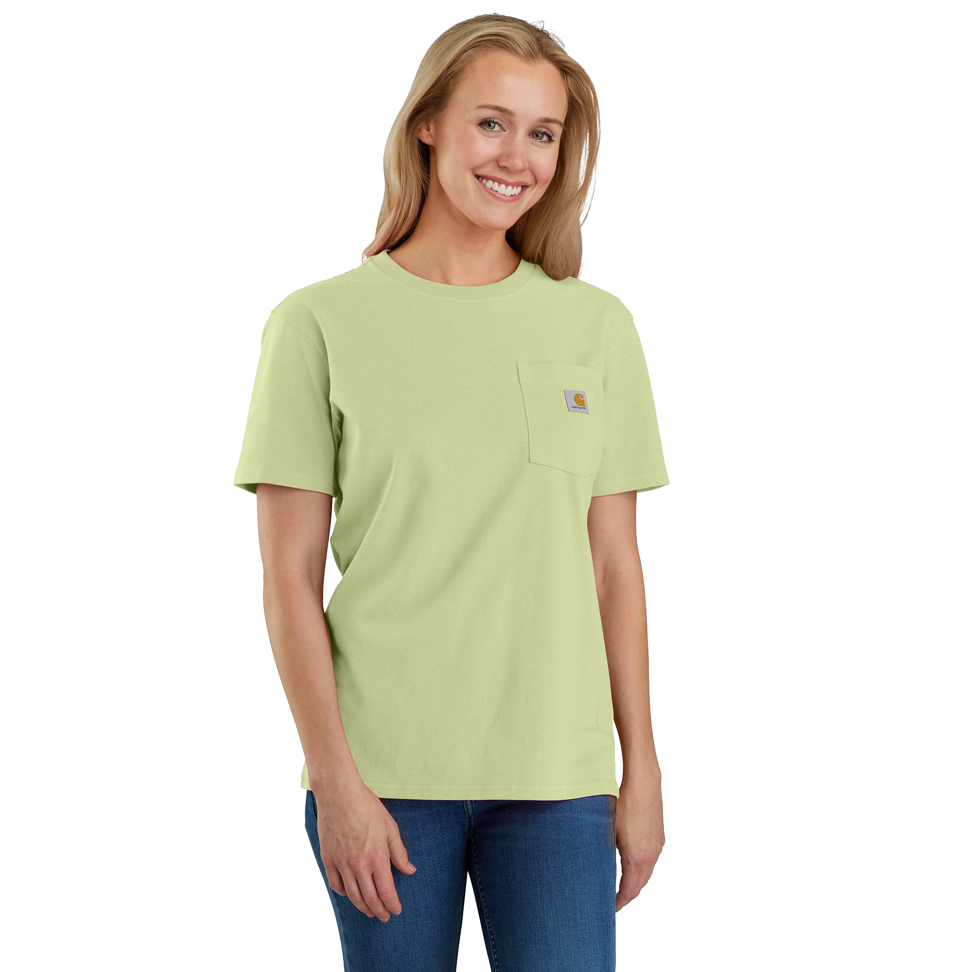 Image of Carhartt Loose Fit Heavyweight Short-Sleeve Pocket T-Shirt for Ladies - Early Spring