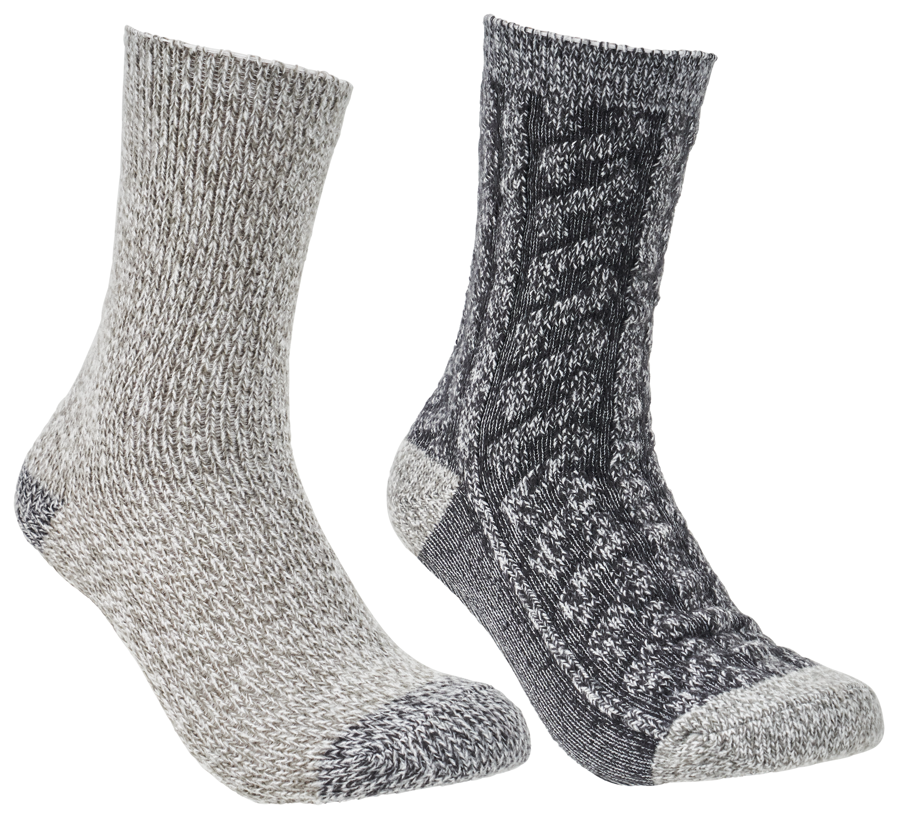 Image of Natural Reflections Cabin Crew Socks for Ladies 2-Pair Pack - Black