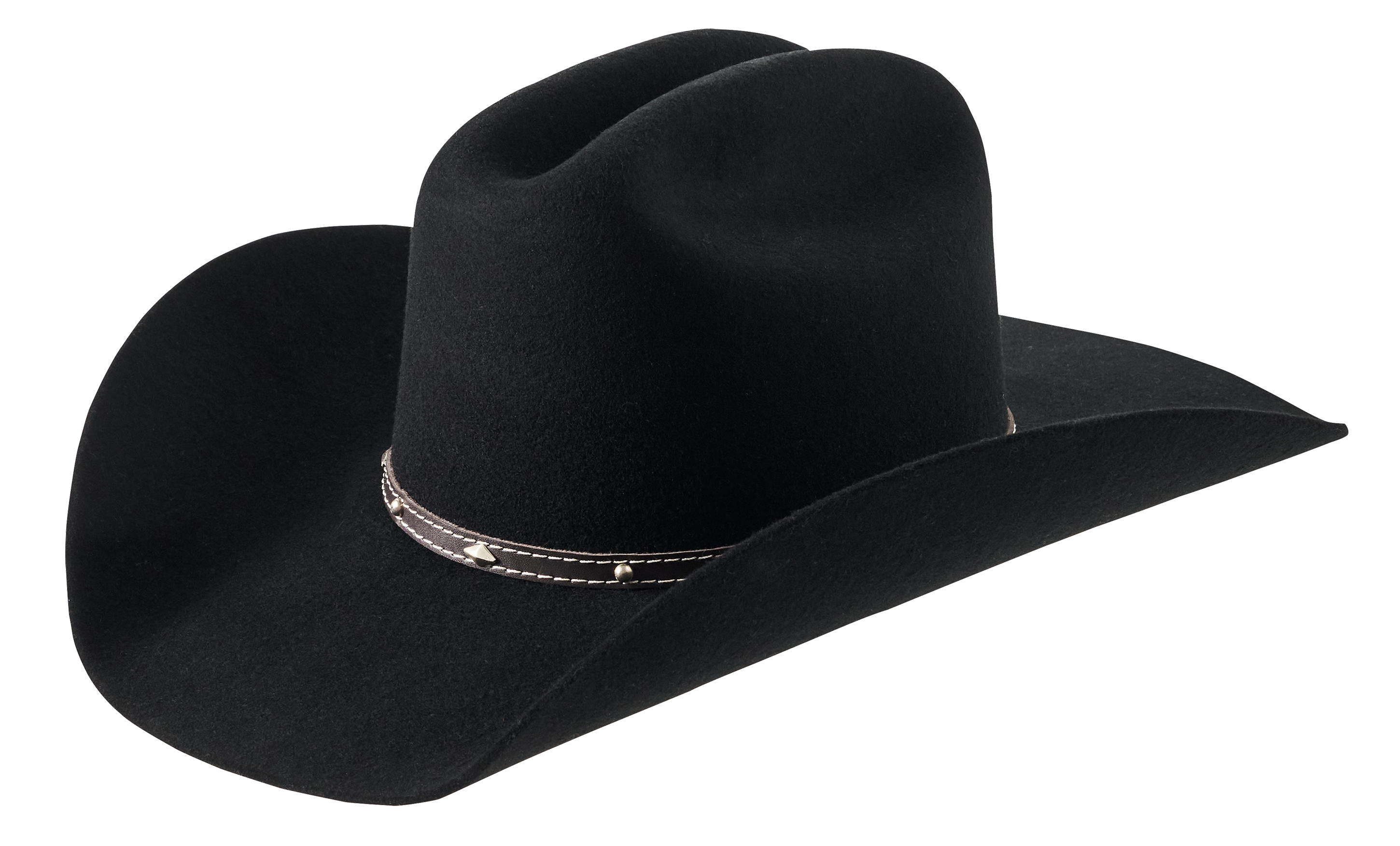 Image of American Hat Makers Wool Felt Western Hat - Black - 6.875