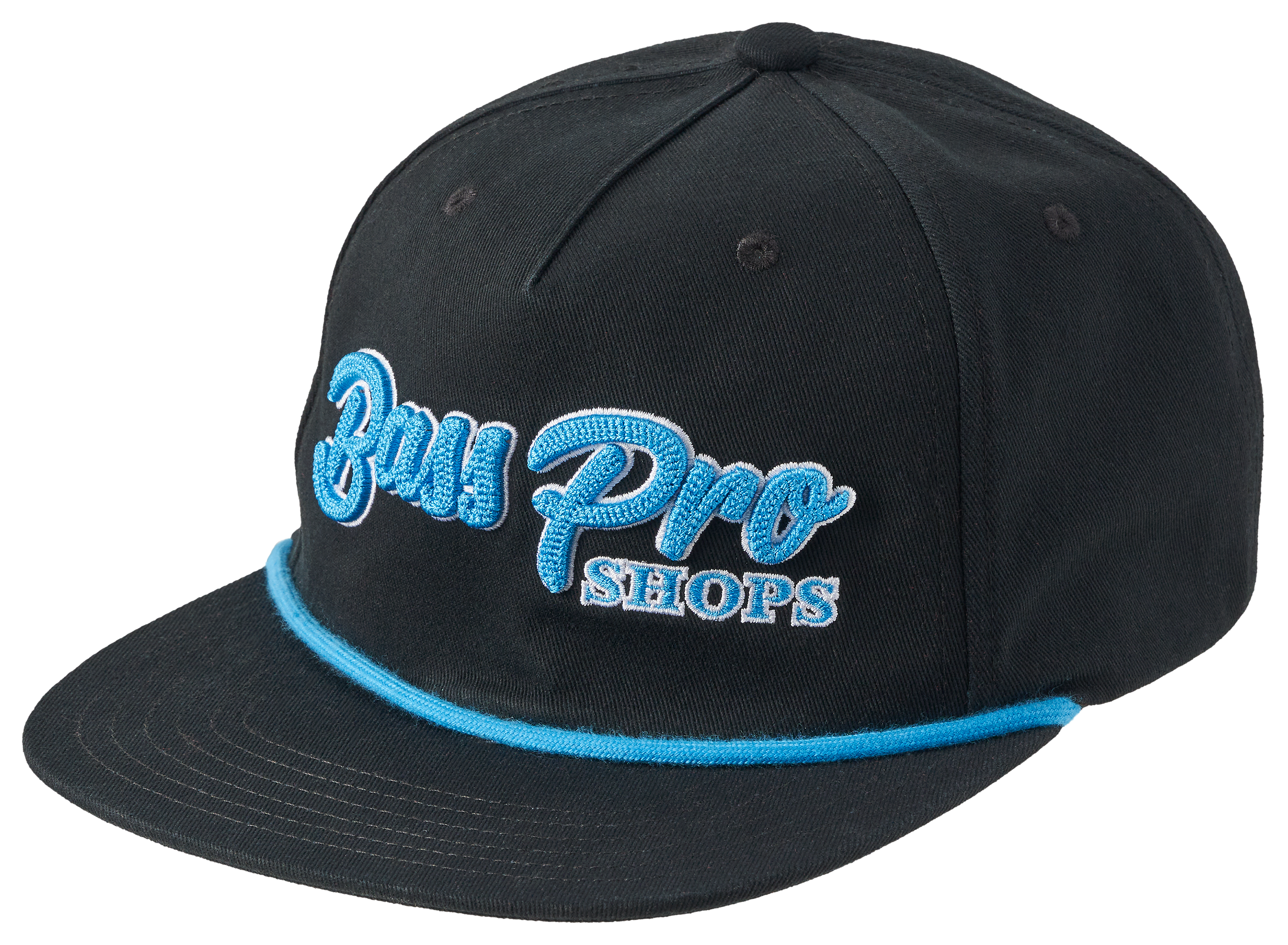 Image of Bass Pro Shops Chain Stitch Snapback Cap - Black