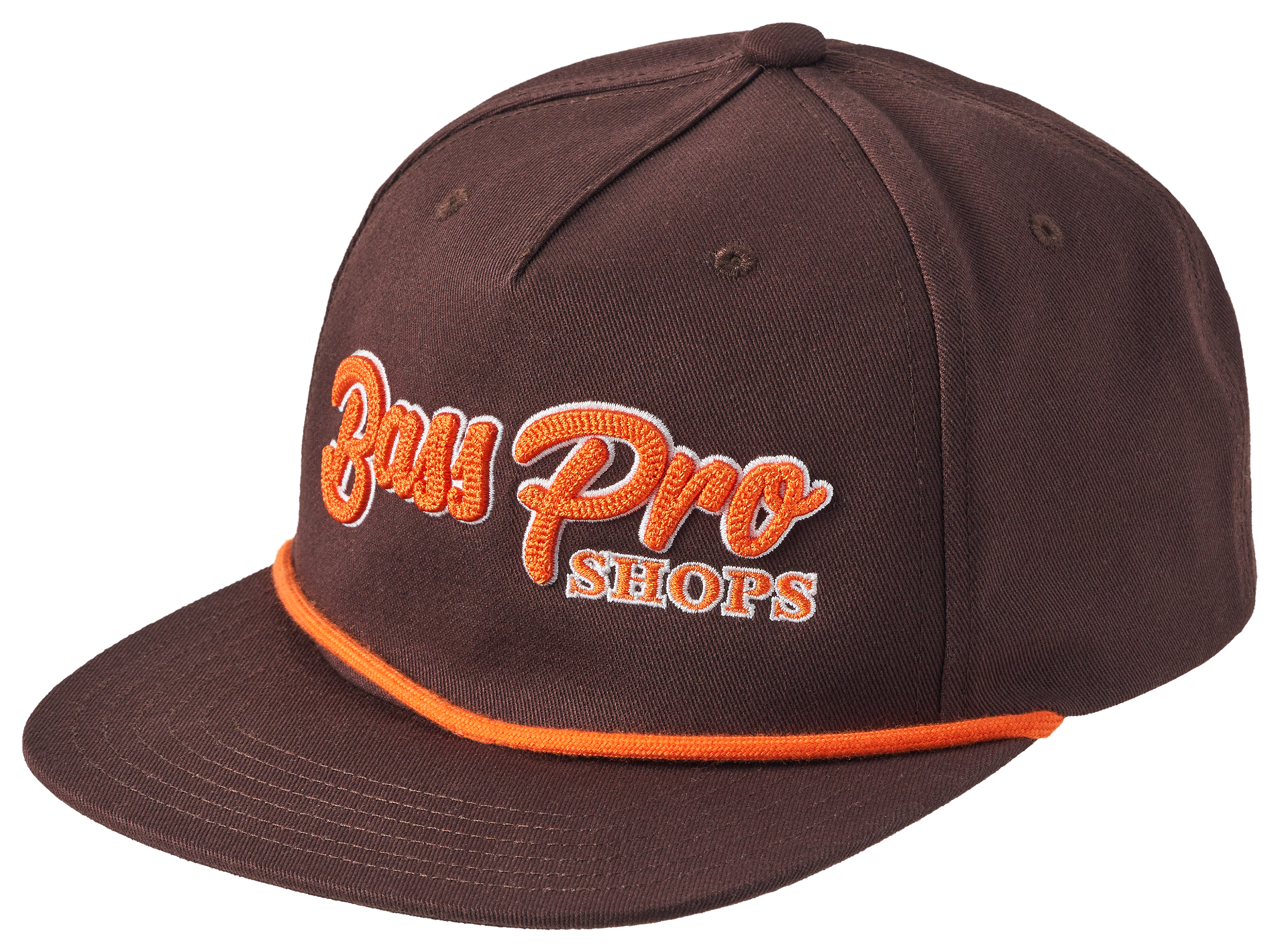 Image of Bass Pro Shops Chain Stitch Snapback Cap - Brown