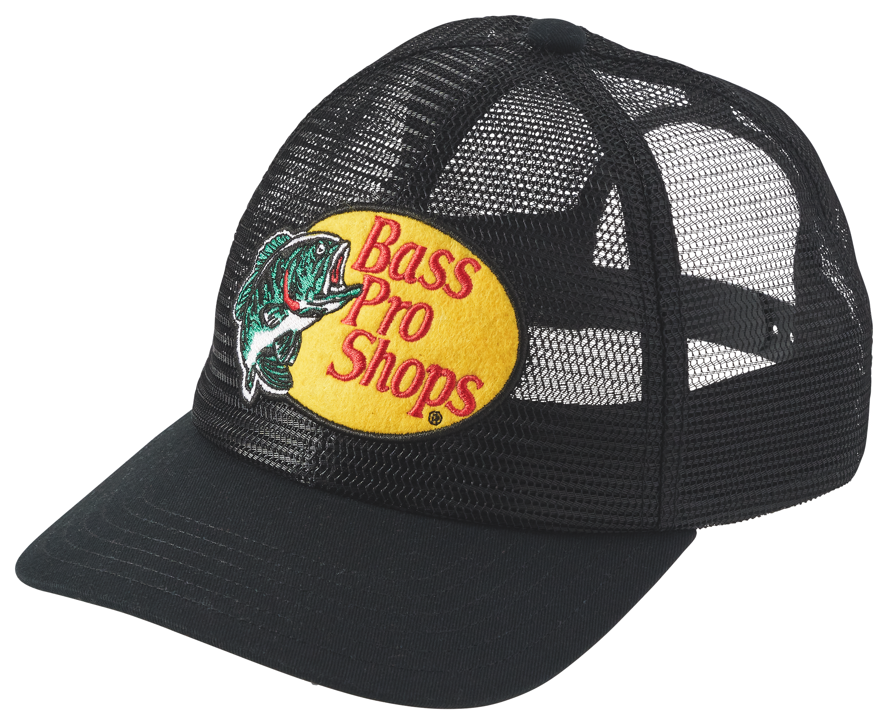 Image of Bass Pro Shops Woodcut Logo All-Mesh Snapback Cap