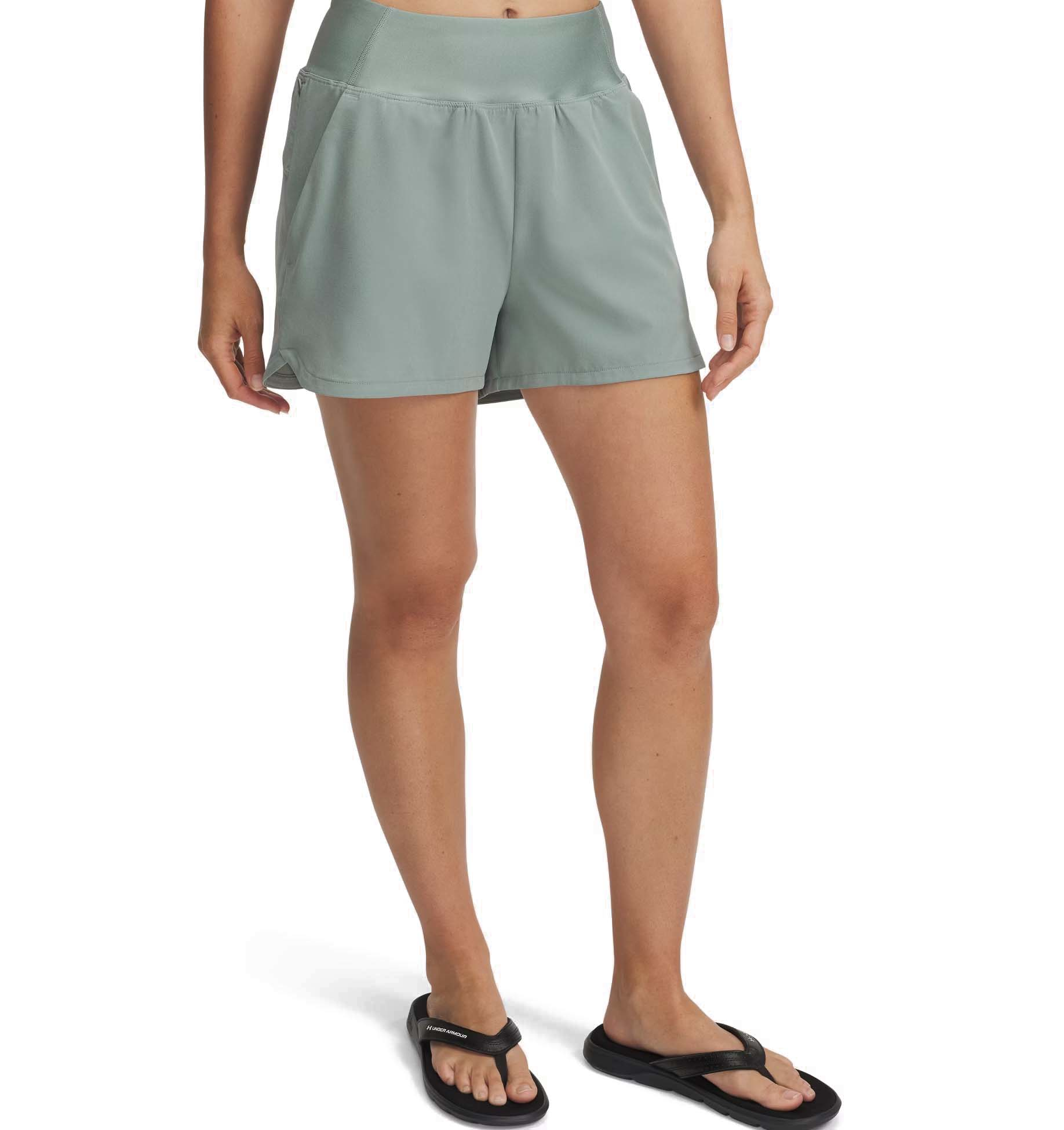 Image of "Under Armour Fish Pro Woven 3"" Shorts - Silica Green/Hydro Green"