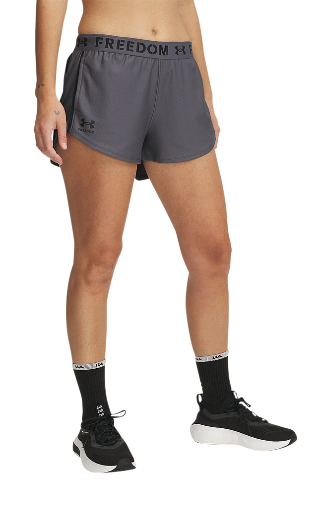 Under Armour Freedom Play Up Shorts for Ladies - Castlerock/Black
