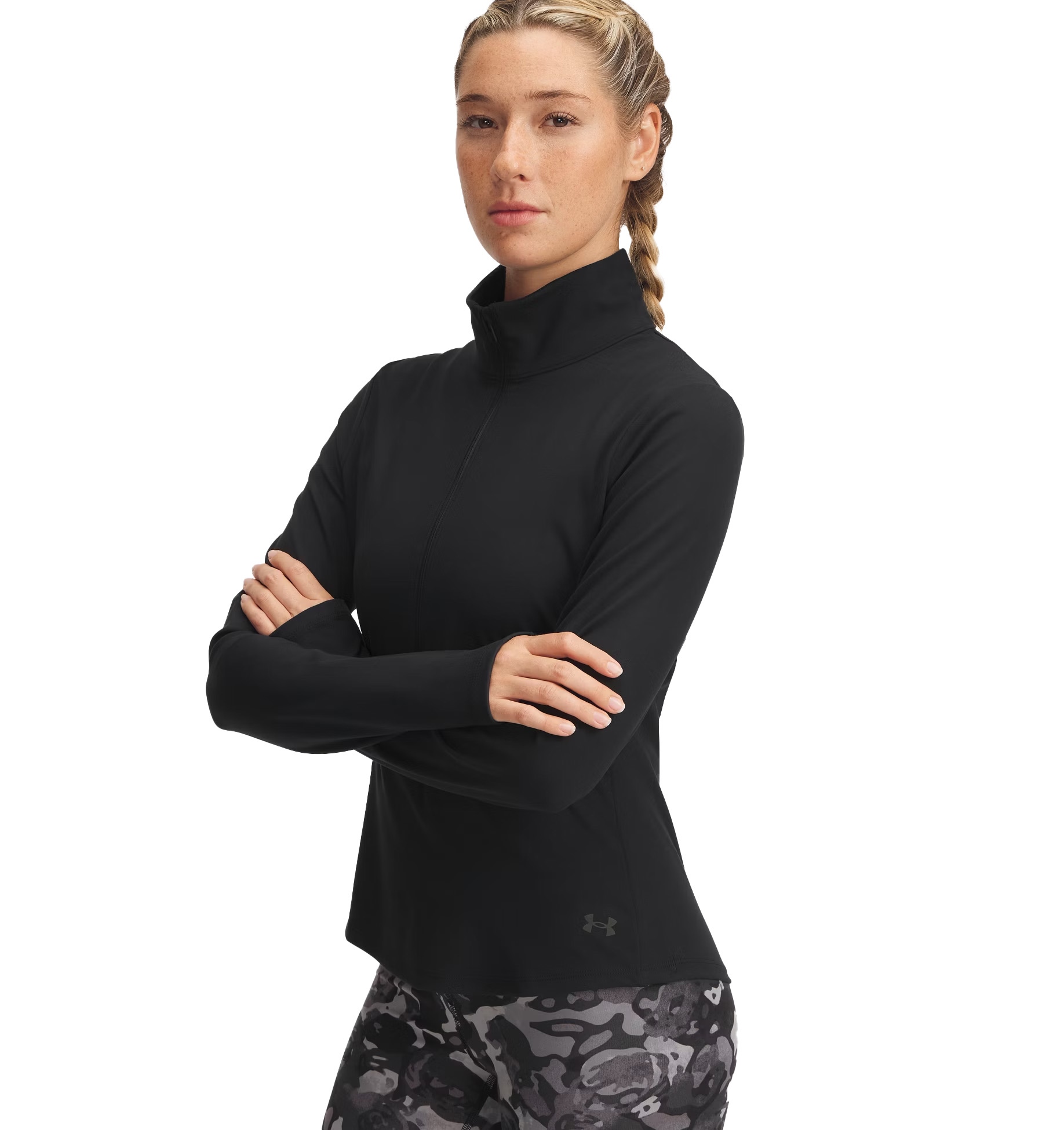 Image of Under Armour Motion Half-Zip Pullover - Black/Jet Gray - L