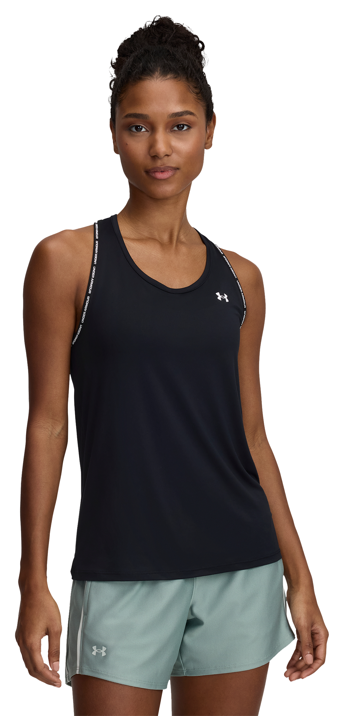 Image of Under Armour Tech Knockout Tank for Ladies - Black/White - L