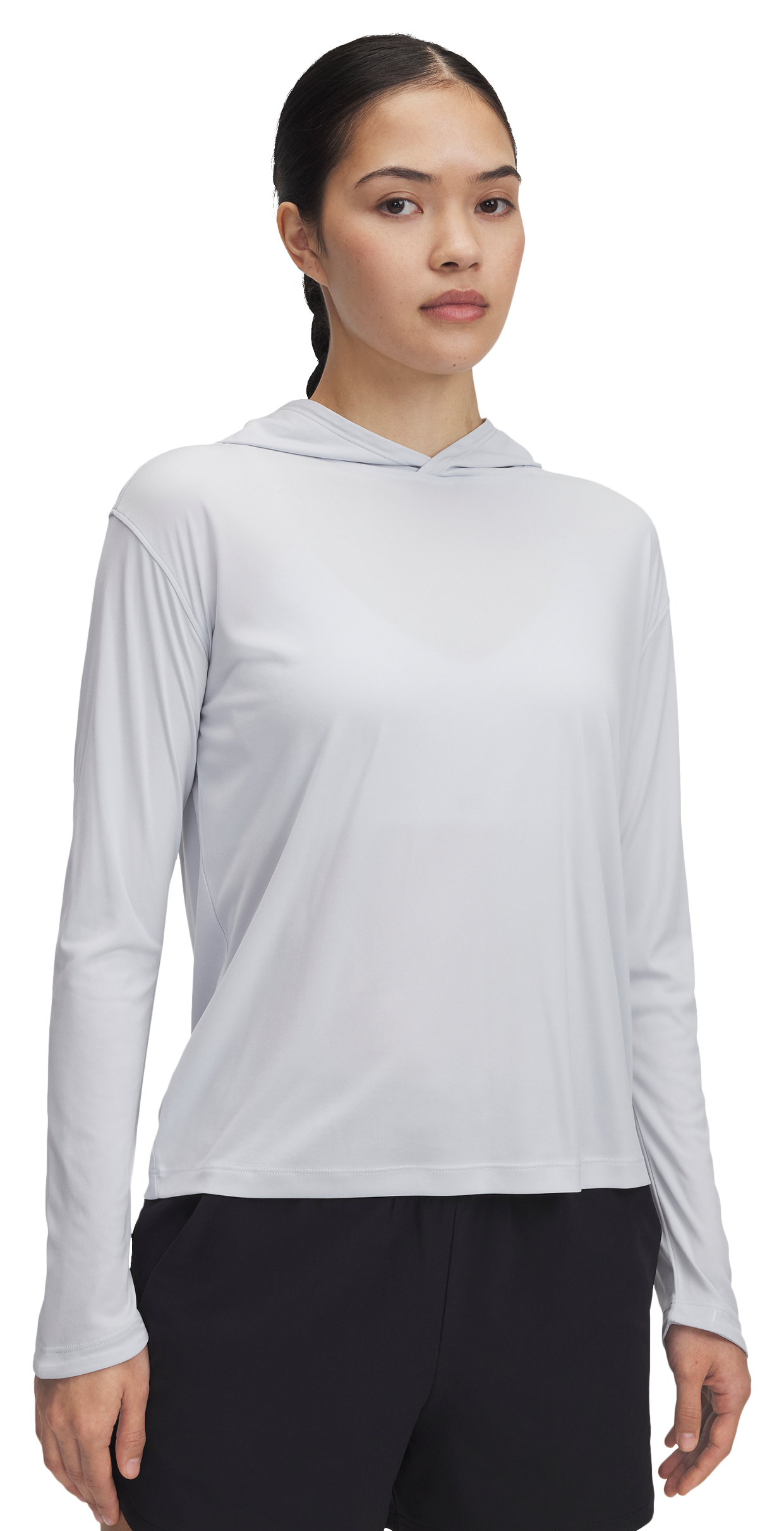 Image of Under Armour Fish Elite Hoodie - White/Halo Gray