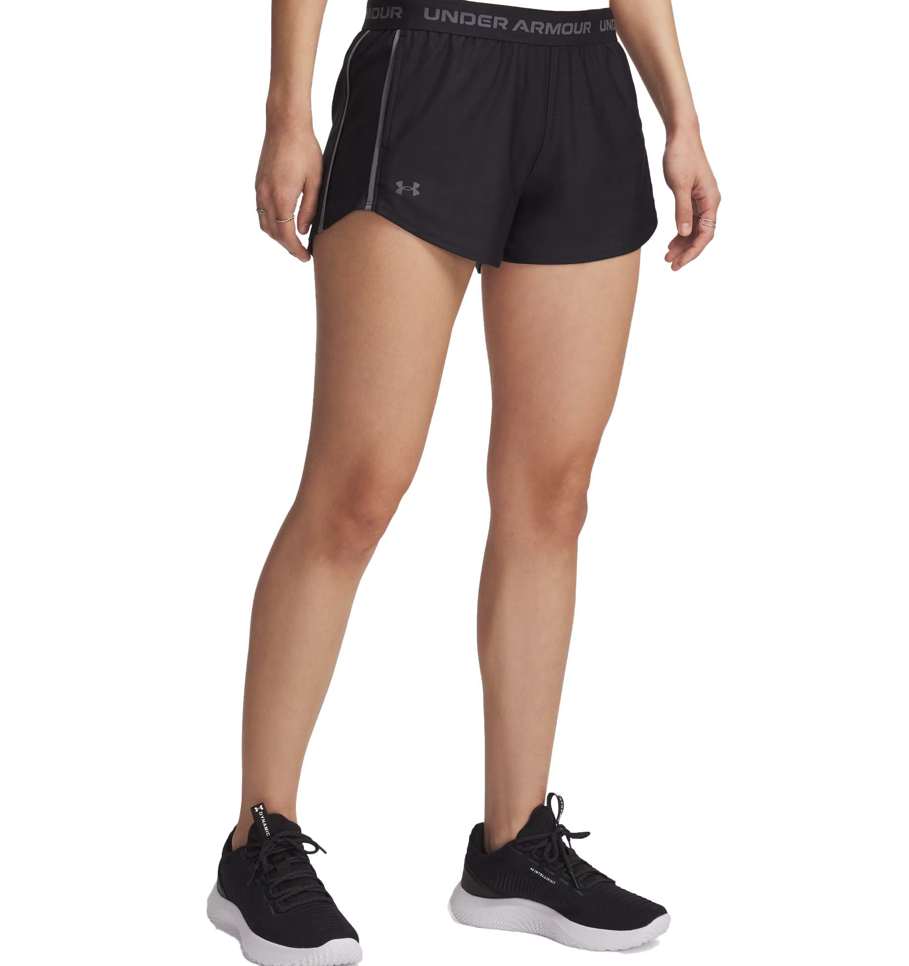Image of Under Armour Tech Play Up Shorts - Black/Castlerock - M