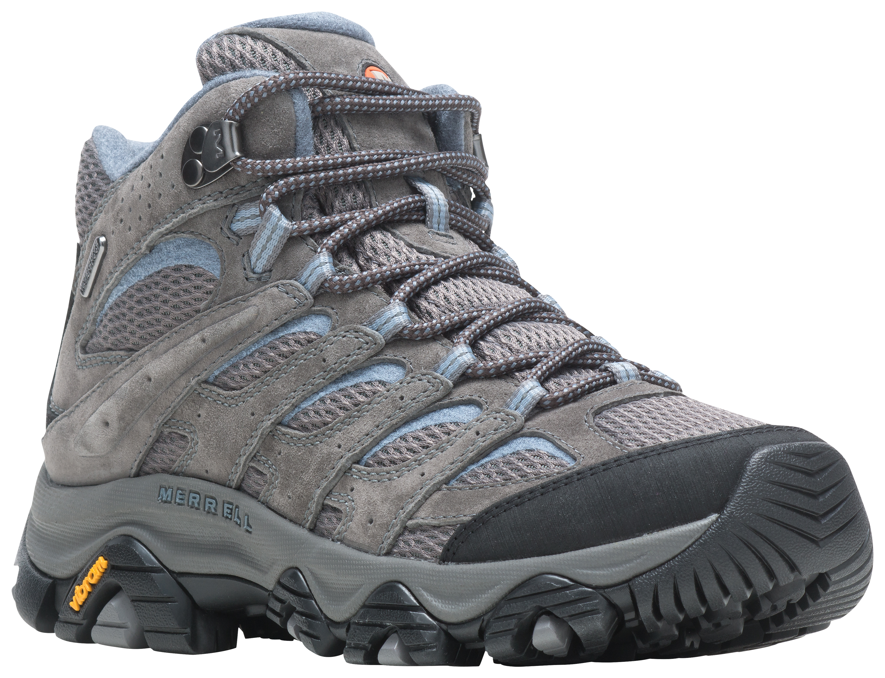 Image of Merrell Moab 3 Mid Waterproof Hiking Boots for Ladies - Granite - 10M